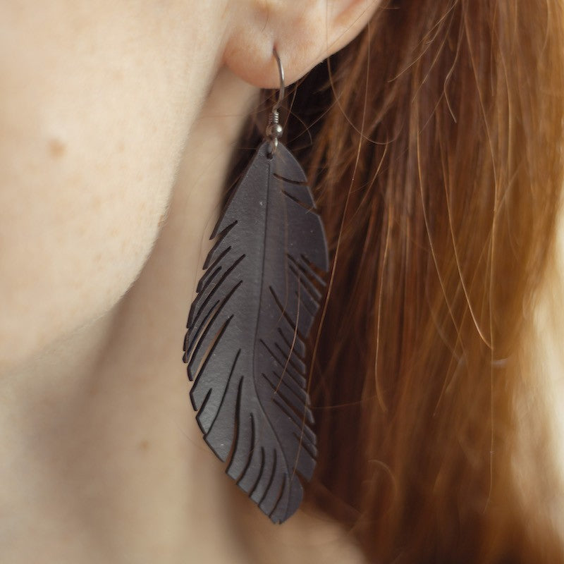 Boucles d'oreilles Plumes