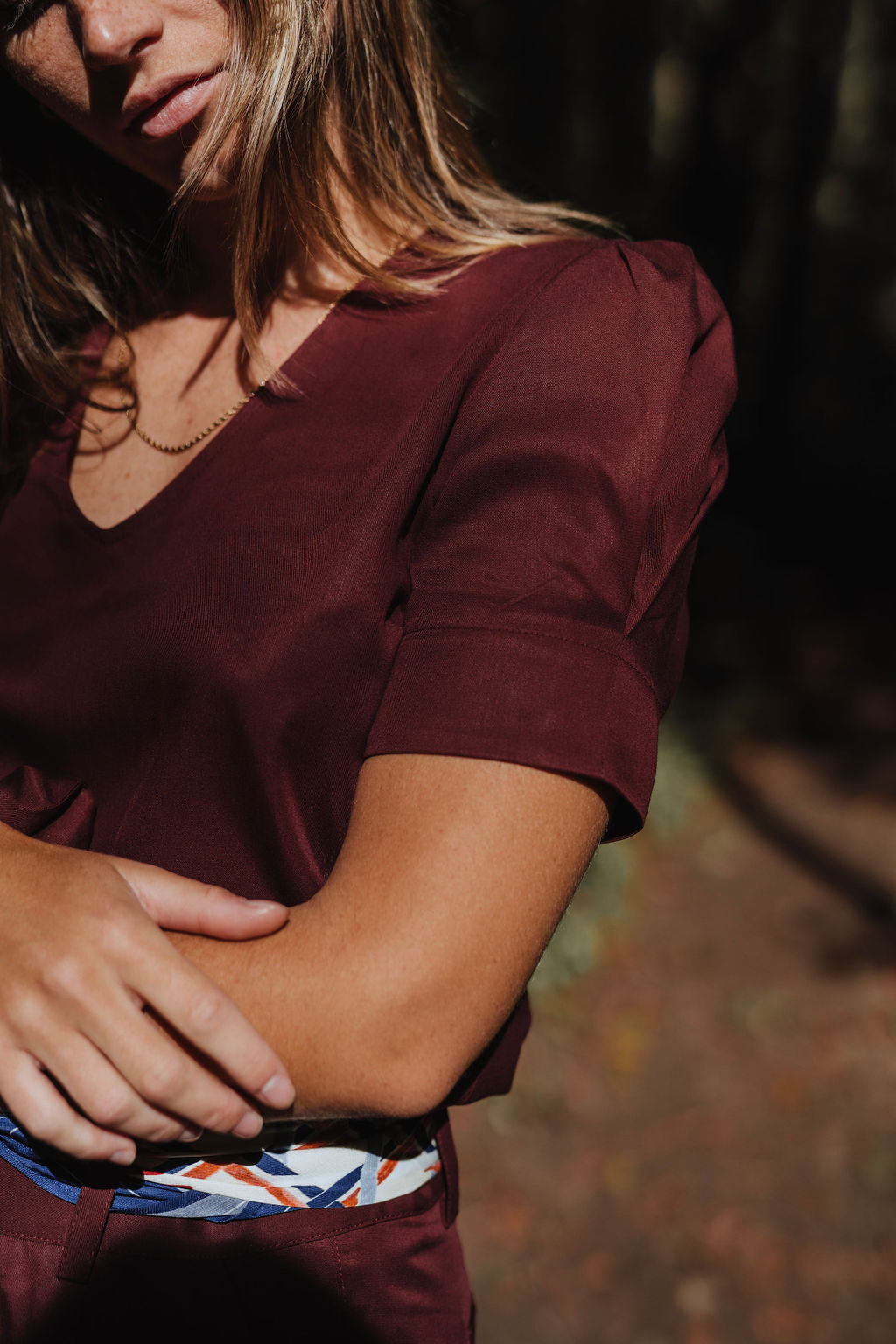 Tencel Bluse praha Bordeaux