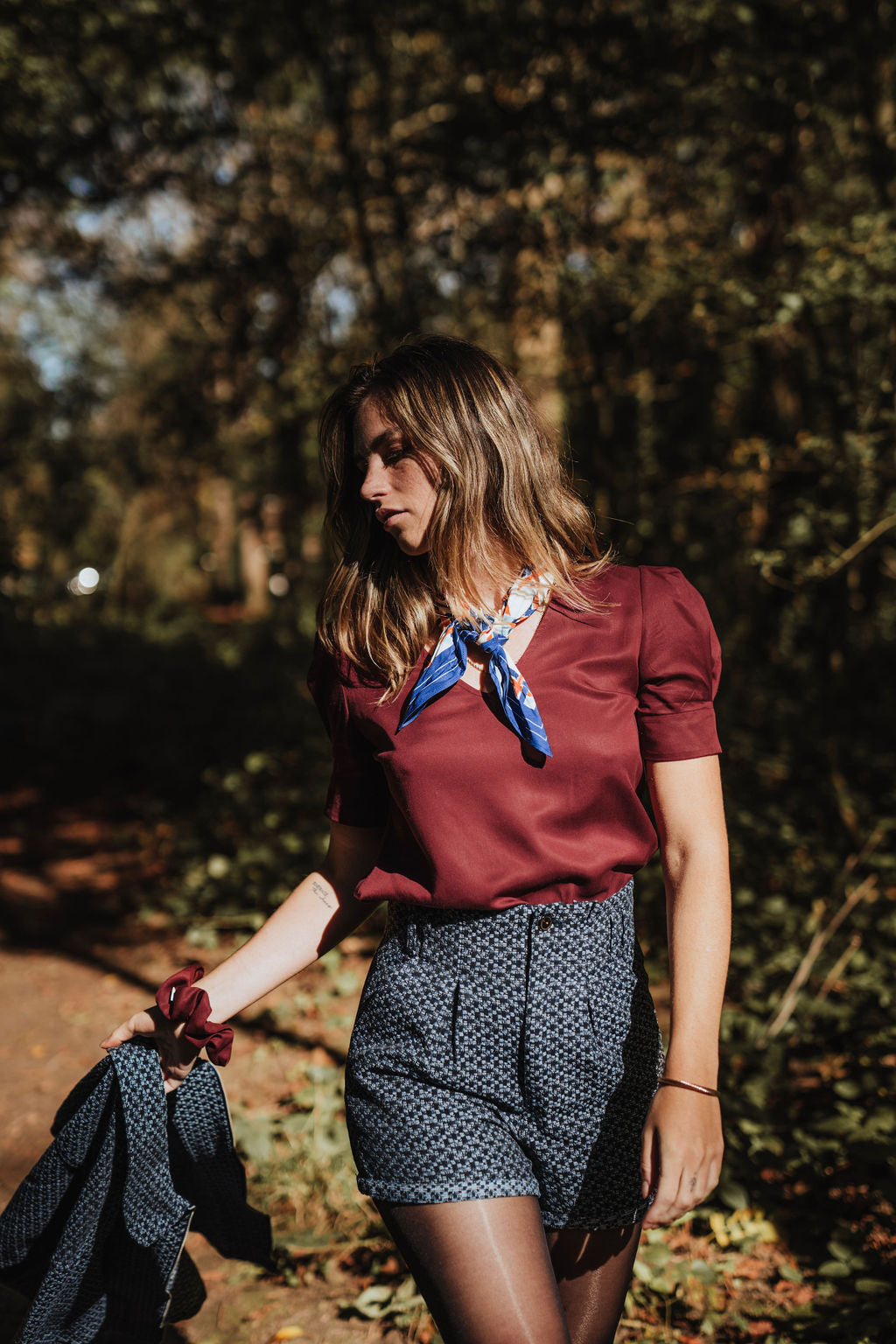 Tencel Bluse praha Bordeaux