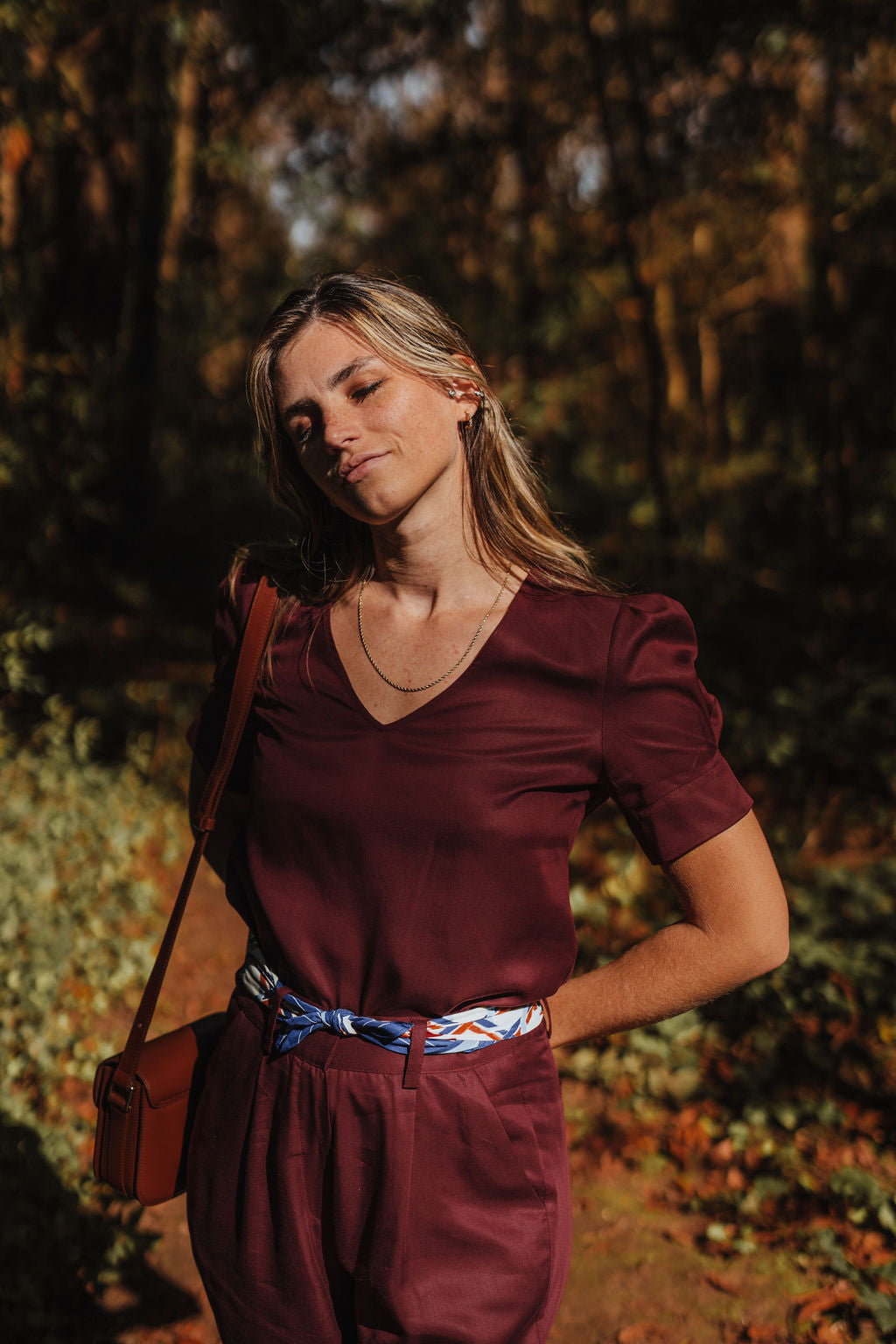 Tencel Bluse praha Bordeaux