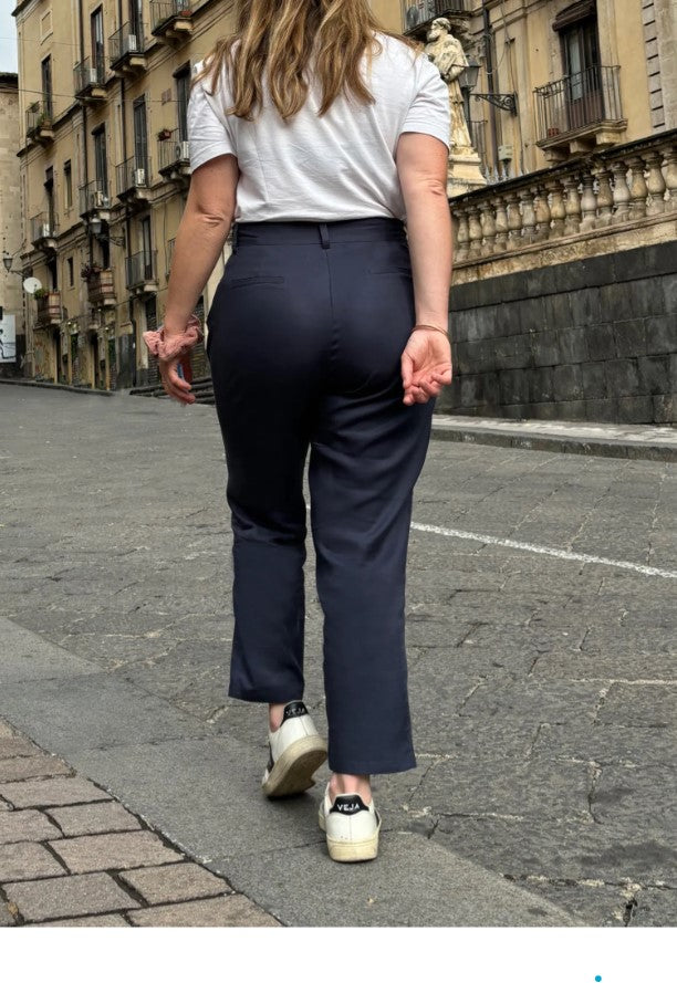 Tencel Hose Berlin Navy