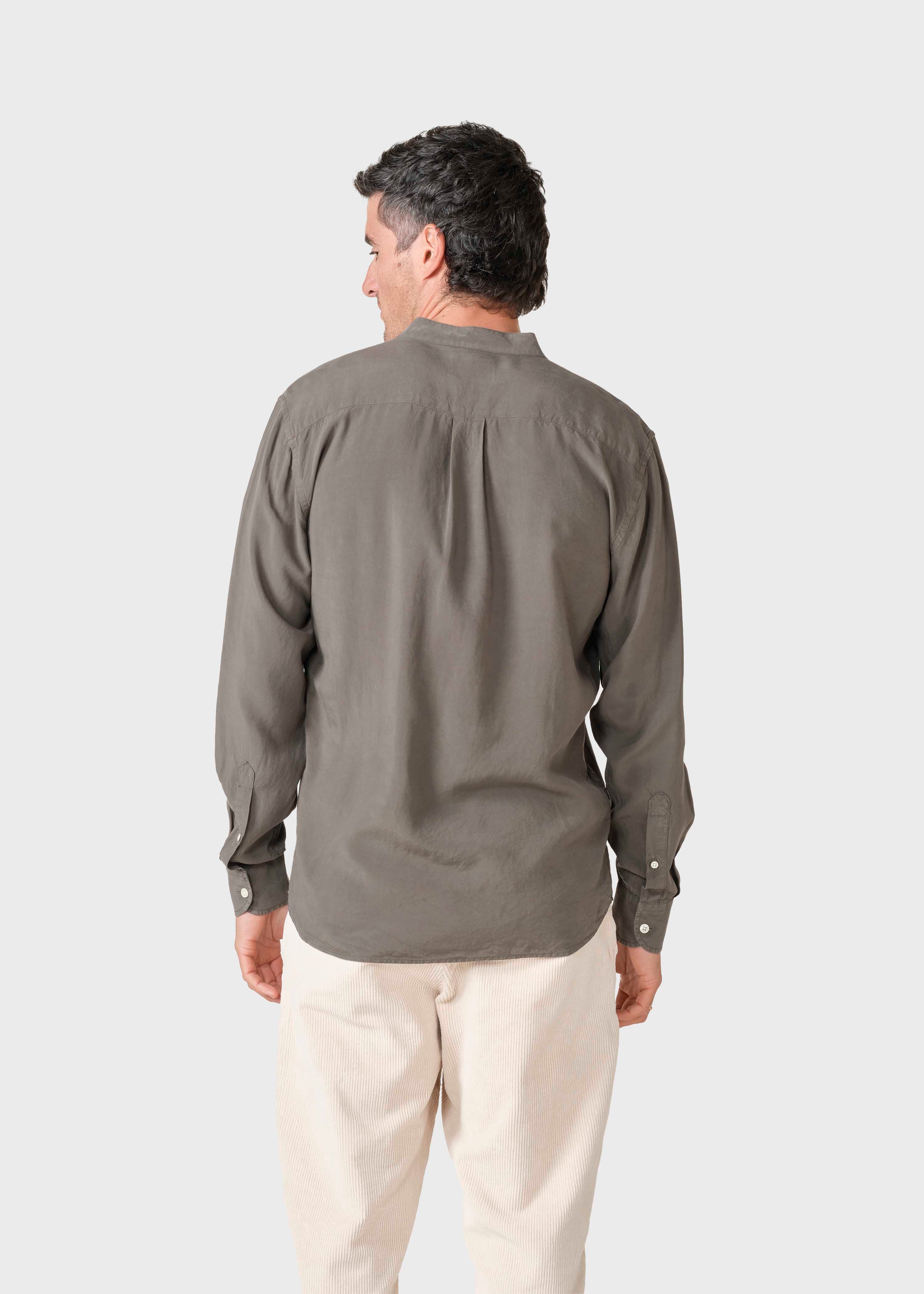 Chemise Taupe en lyocell Simon