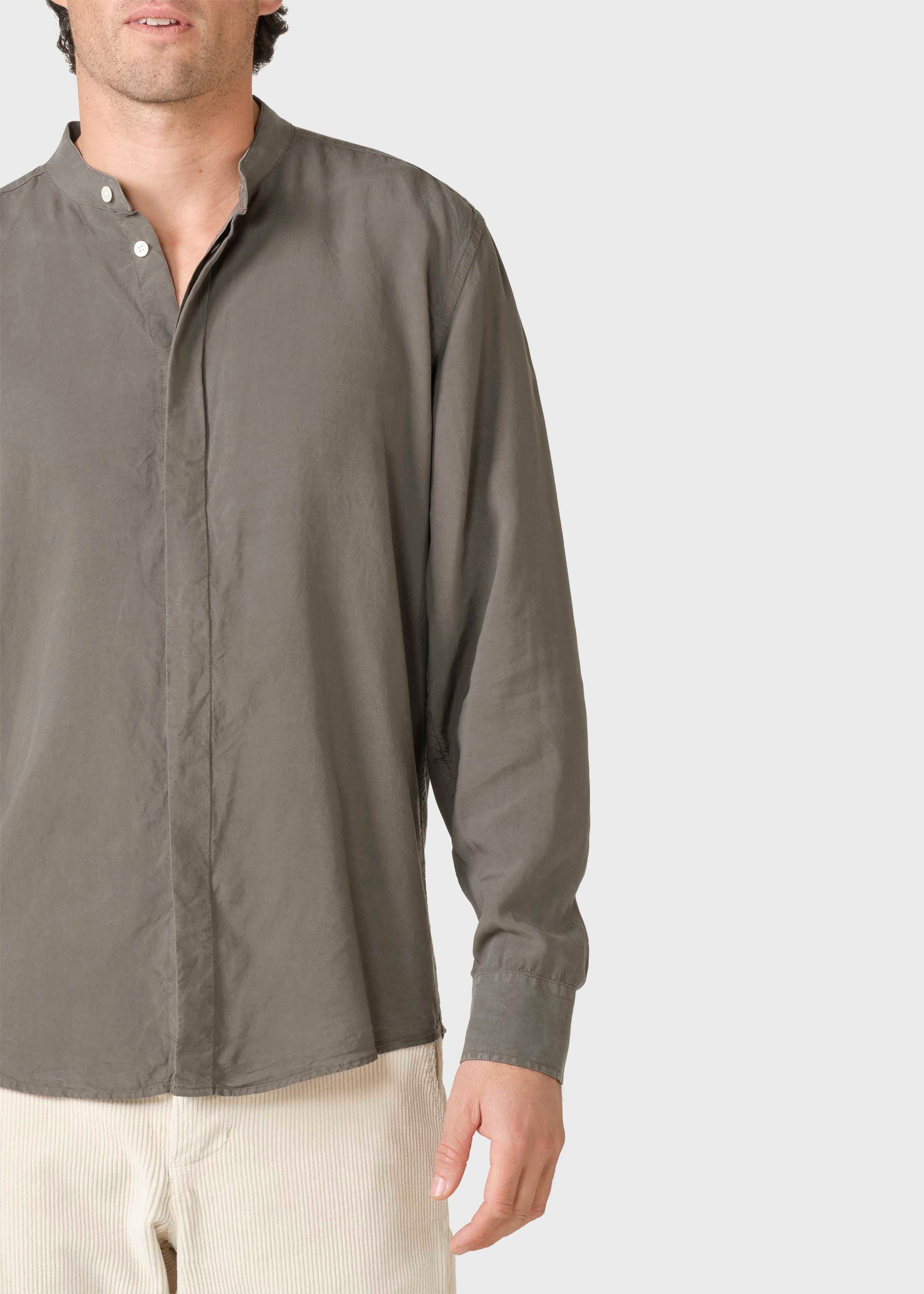 Chemise Taupe en lyocell Simon
