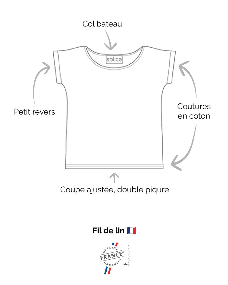 T-shirt en lin femme L'Indémodable Marine
