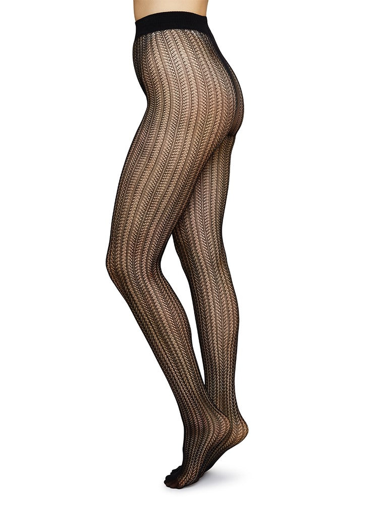 Black net tights Selma Black 60D