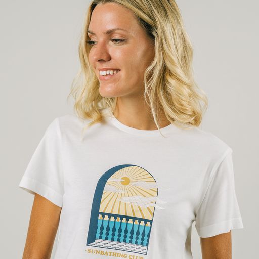 T-Shirt coton bio femme Sunbathing