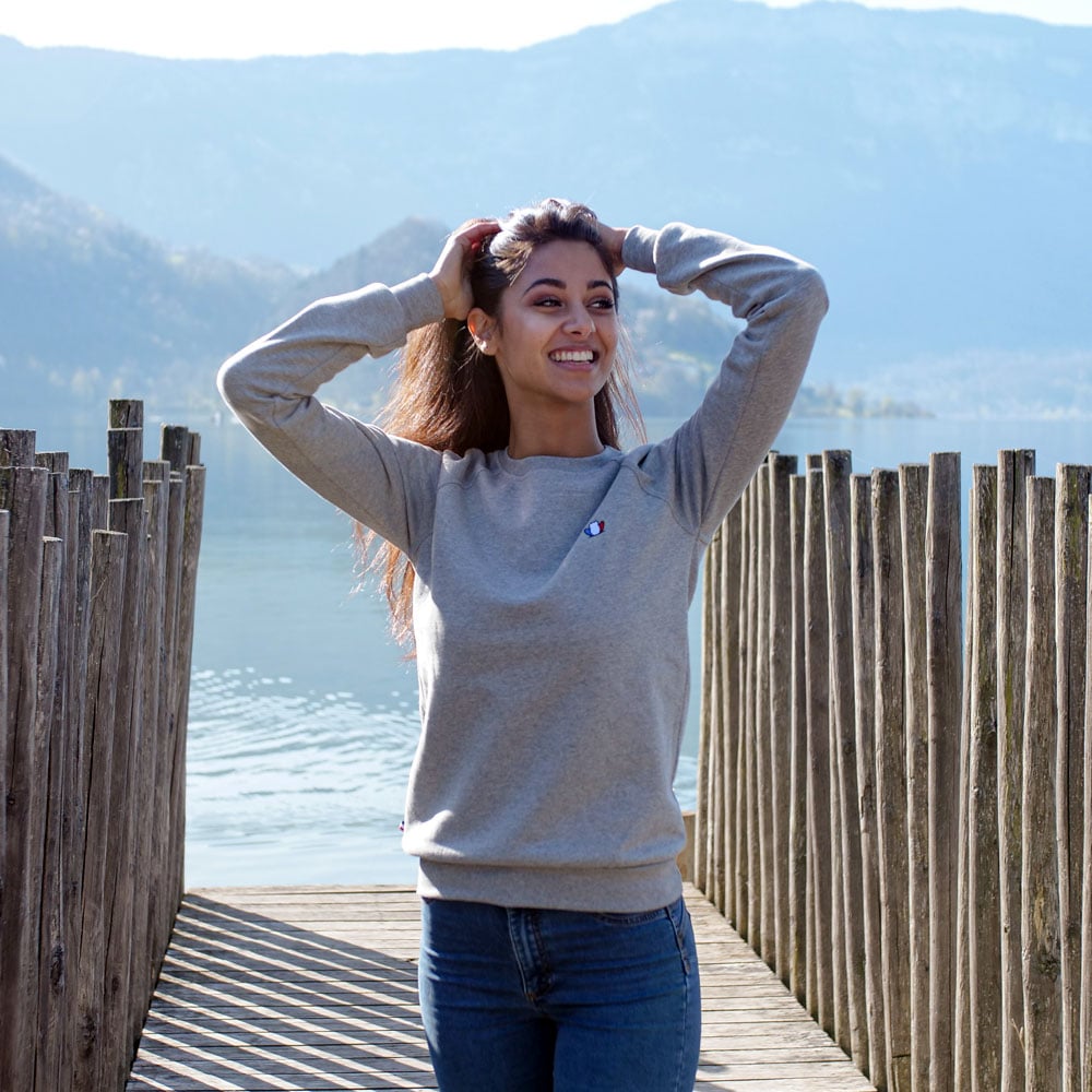 Unisex-Sweatshirt Le Chiller grau