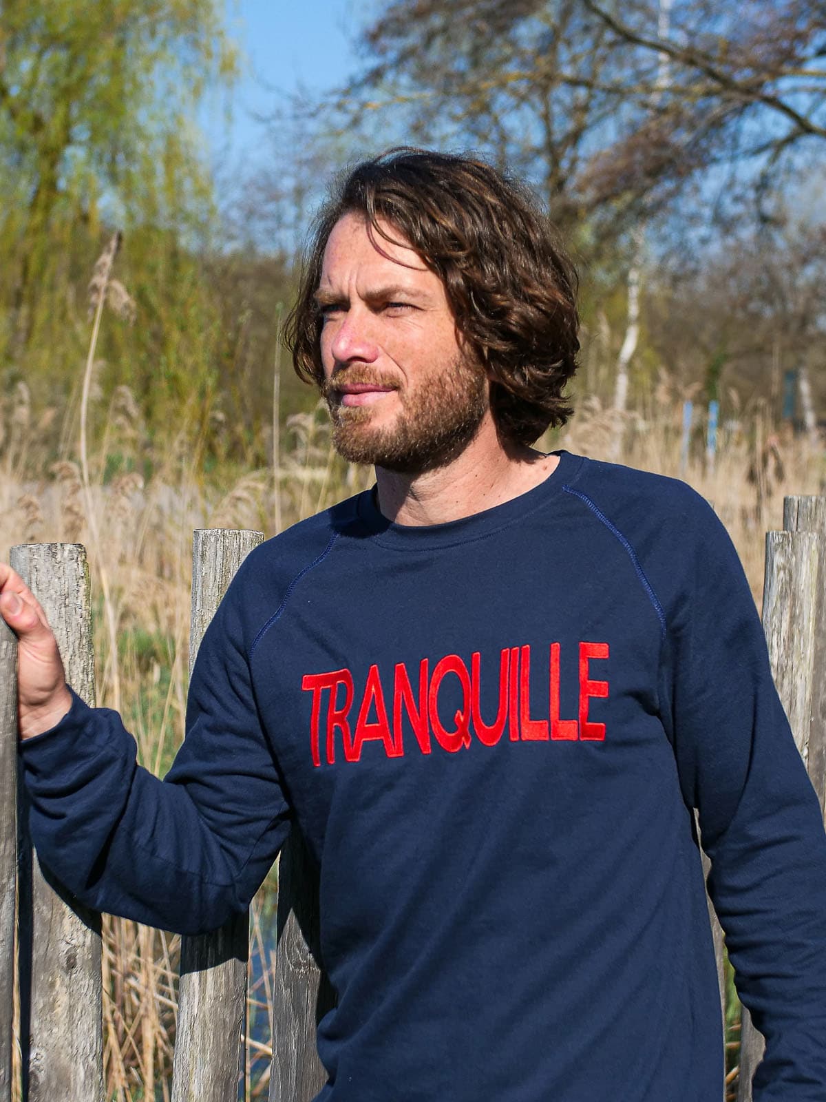 Sweat Homme Le Tranquille Bleu 