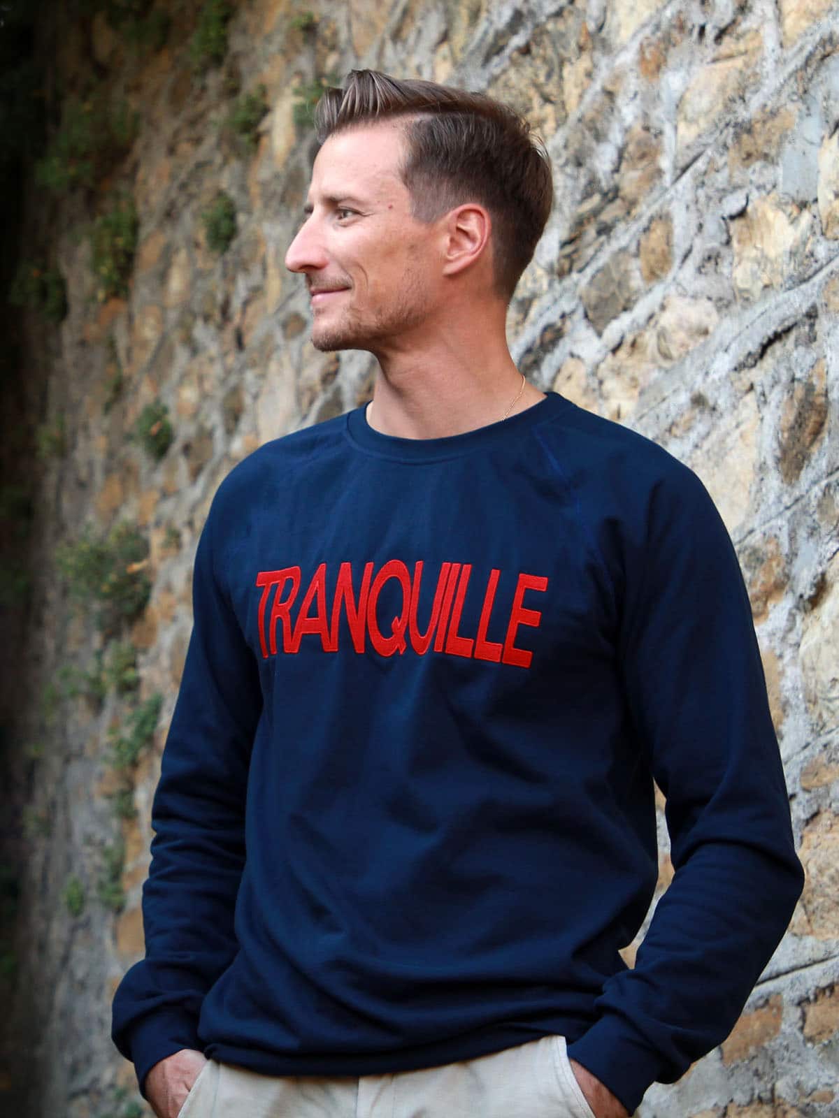 Sweat Homme Le Tranquille Bleu 