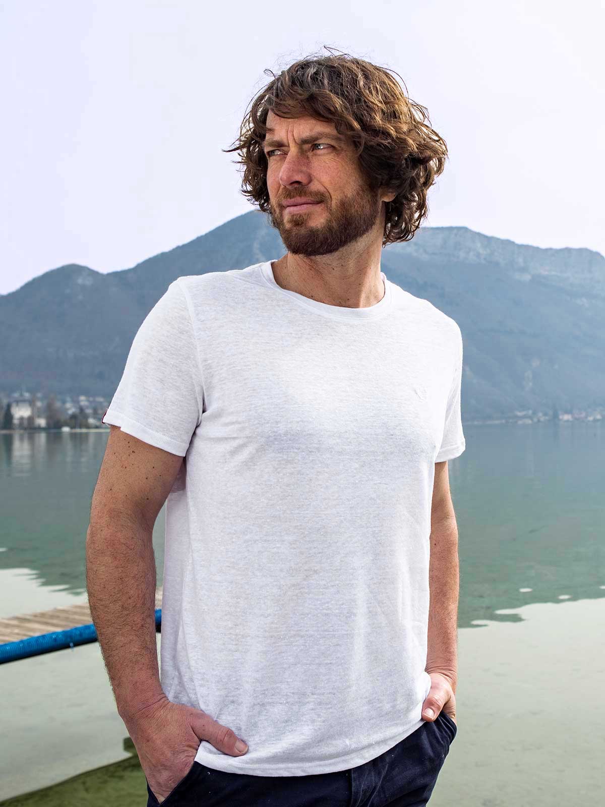 T-Shirt en lin L'Indispensable Blanc