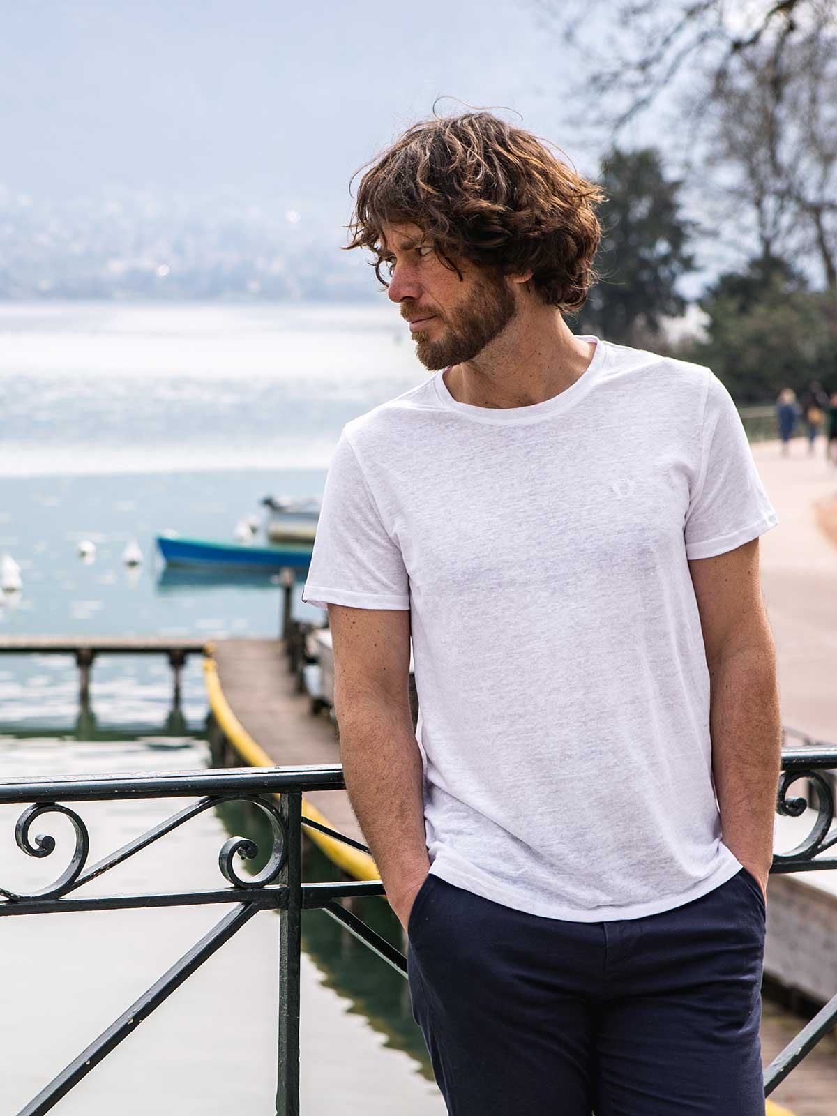 T-Shirt en lin L'Indispensable Blanc
