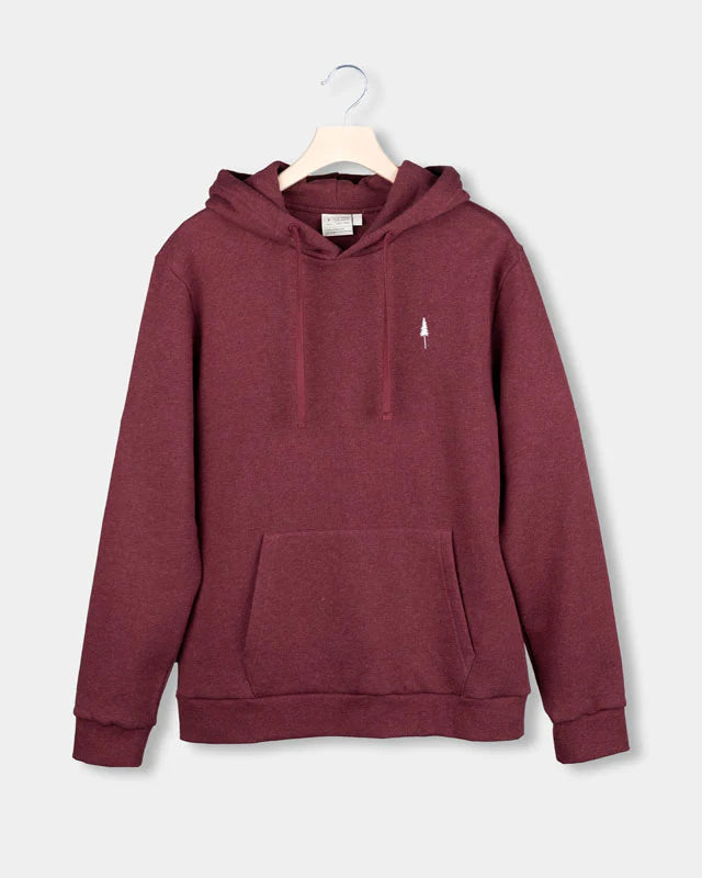 TreeHoodie en coton bio Bordeaux