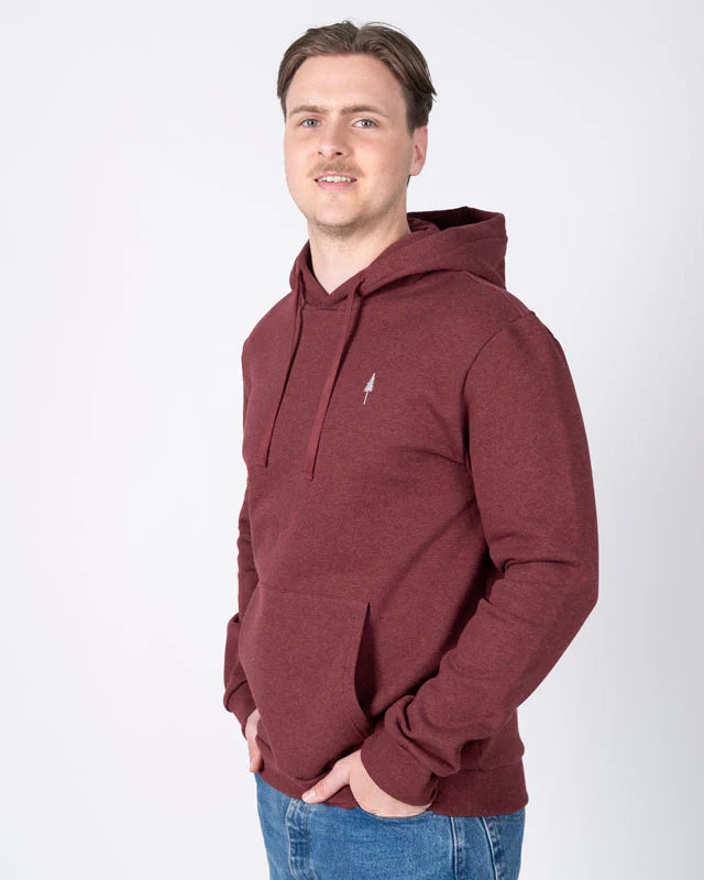 TreeHoodie en coton bio Bordeaux