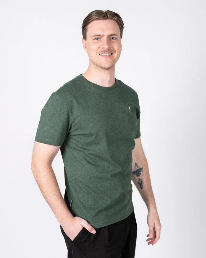 Men's organic cotton T-shirt Treeshirt Olive Mel