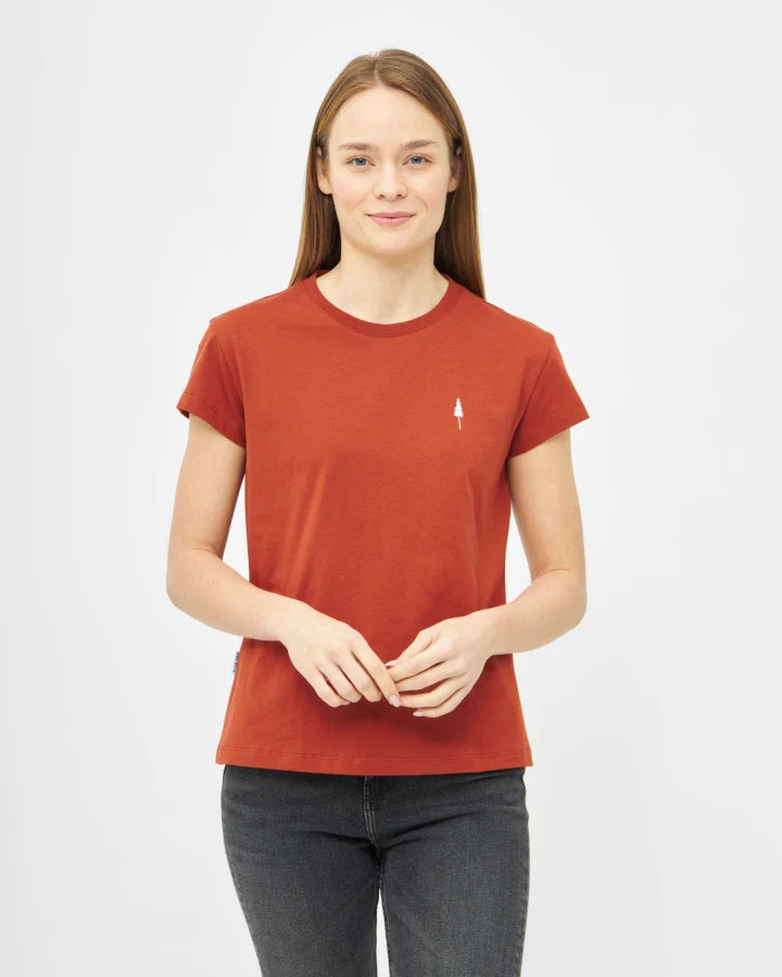 T-Shirt femme en coton bio Treeshirt Brick