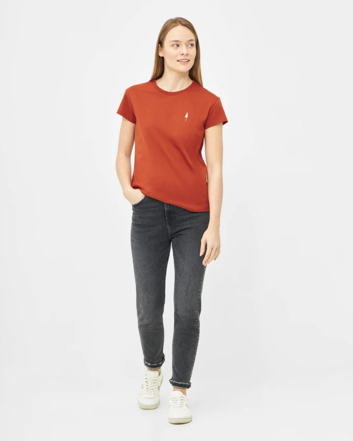 T-Shirt femme en coton bio Treeshirt Brick