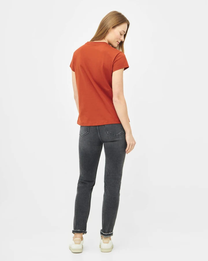 T-Shirt femme en coton bio Treeshirt Brick