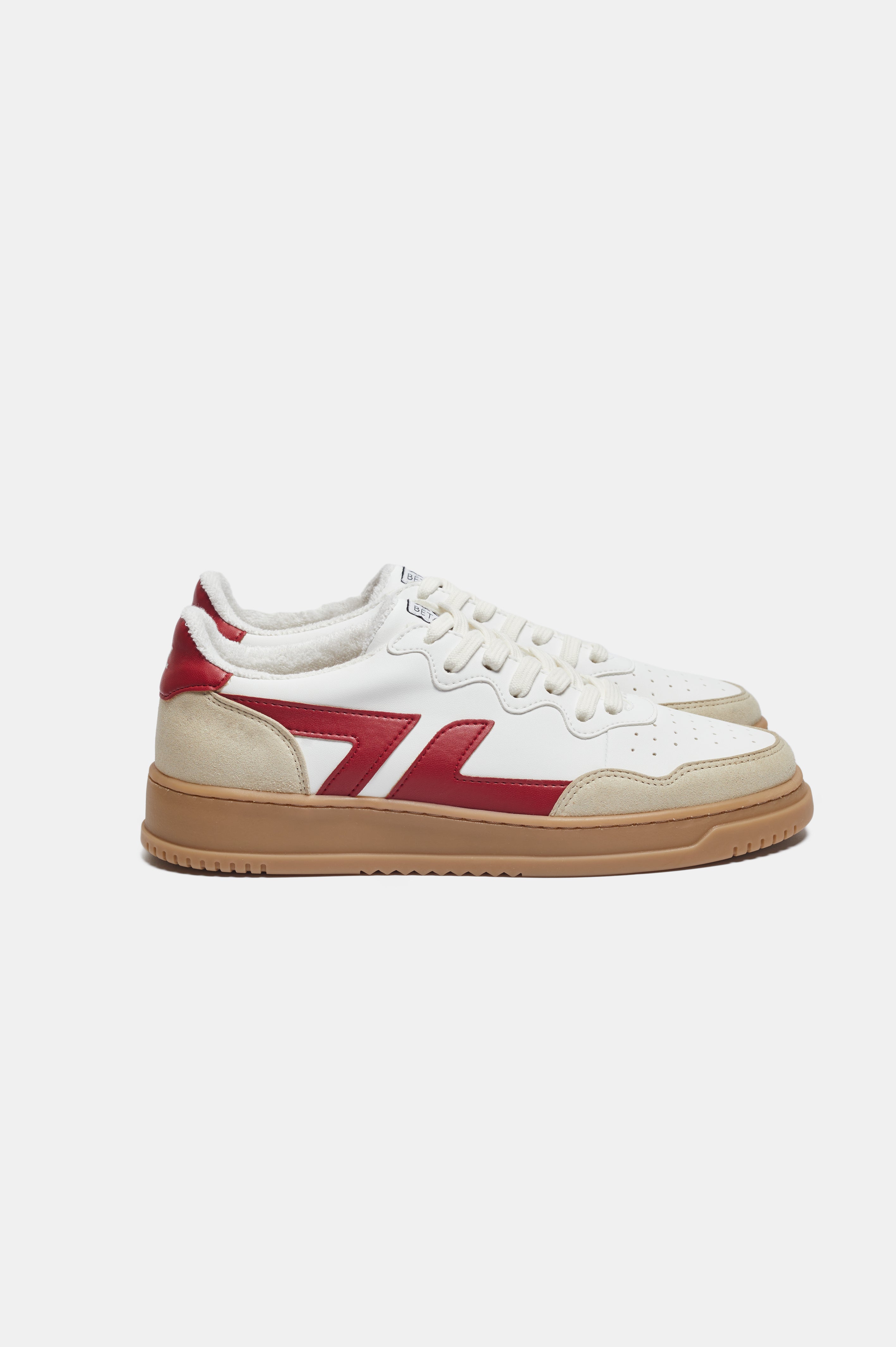 Vegane Maisleder-Sneaker Beta Bordeaux