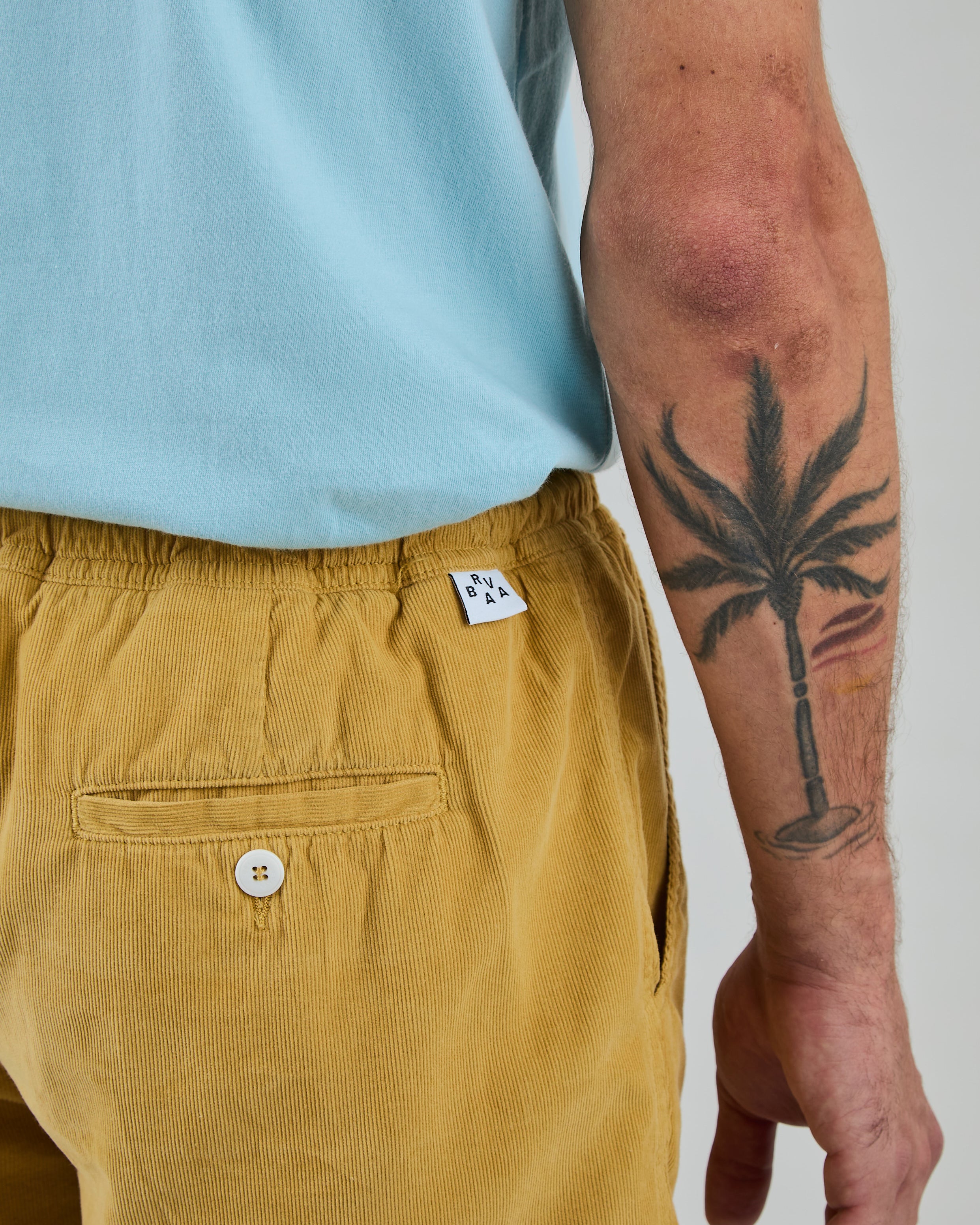 Short Baby Cord Moutarde