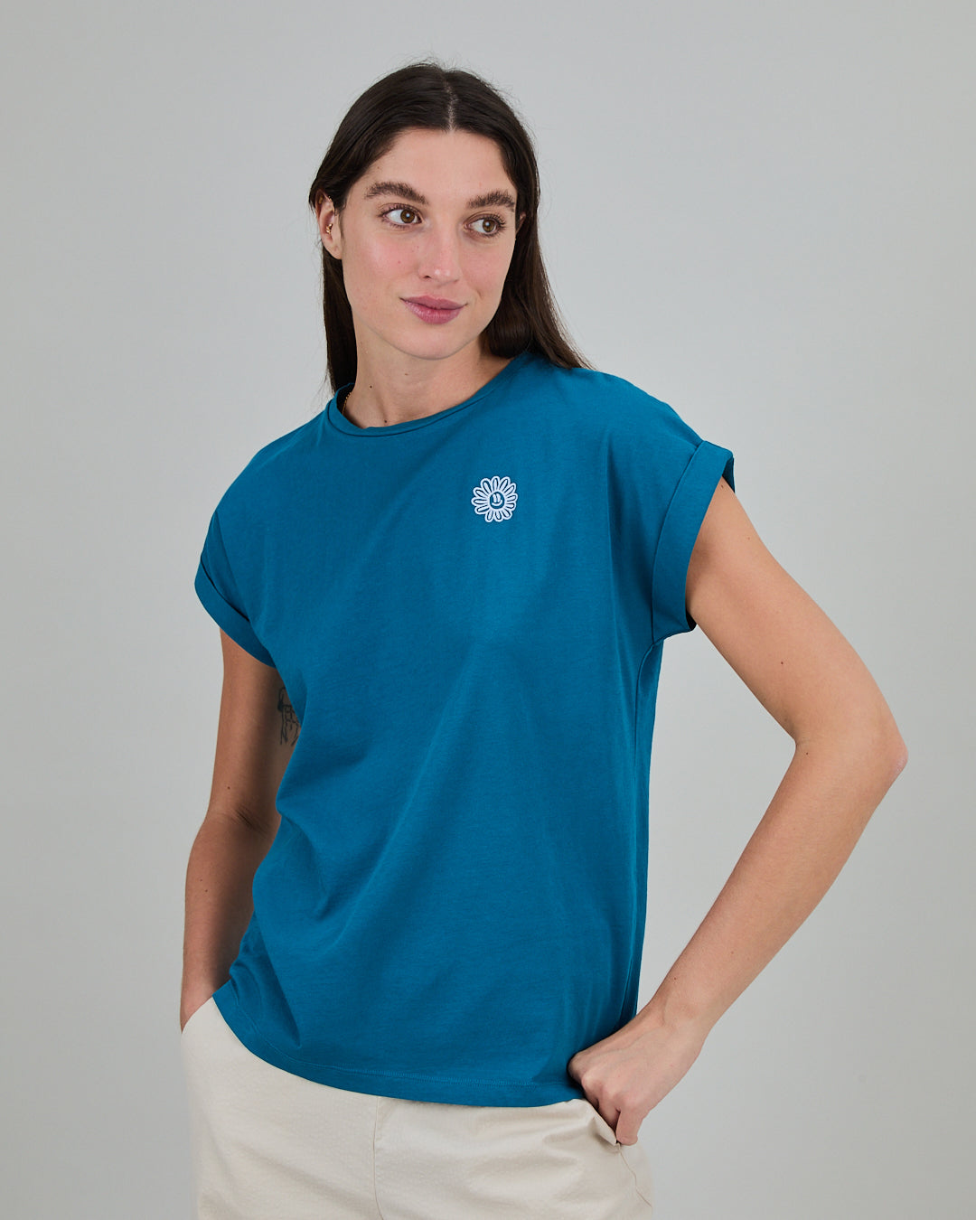 T-Shirt Daisy Blau