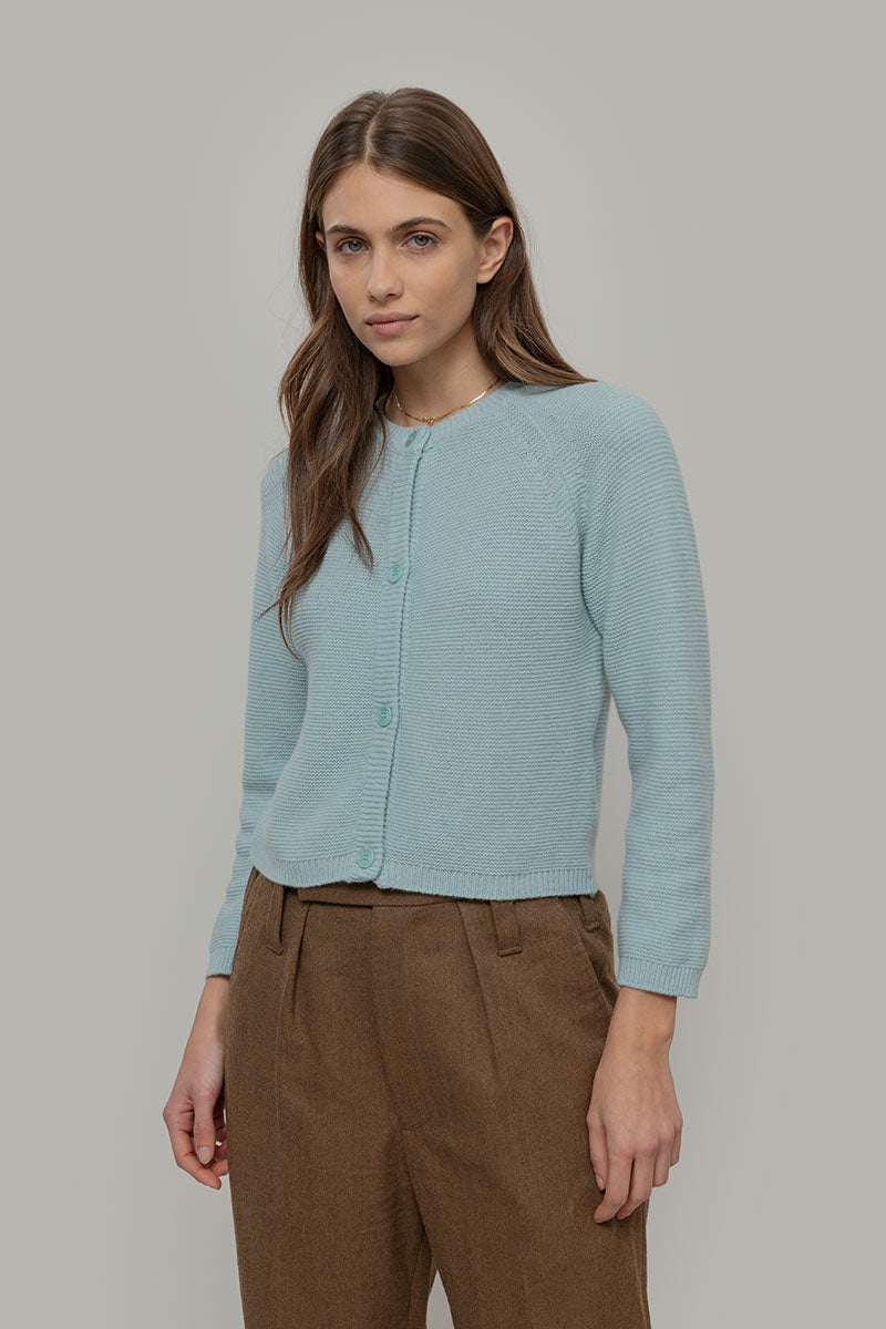 Mafalda Strickjacke Eisblau