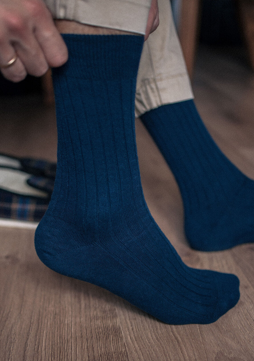 Gerippte Socken im Box-Set