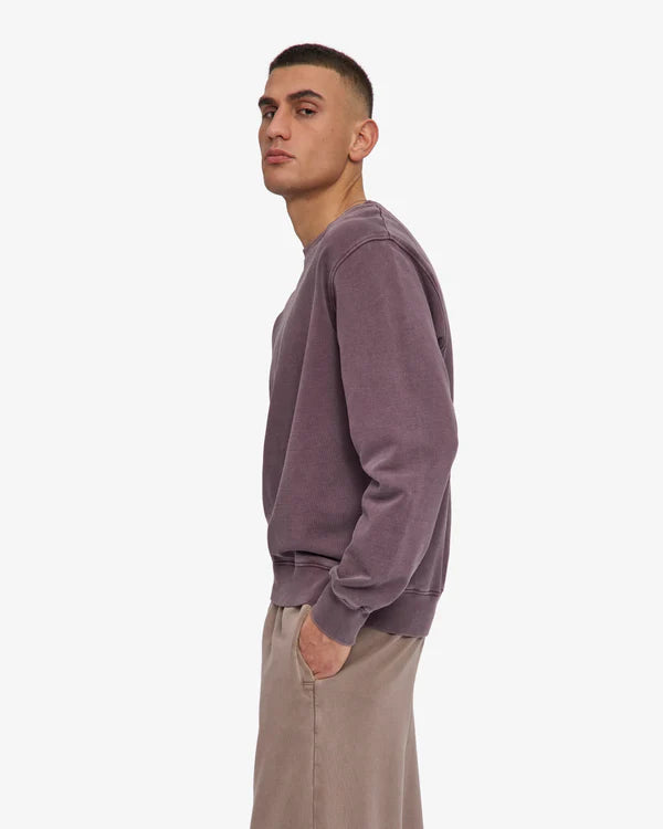 Classic Organic Crewneck Faded Grape