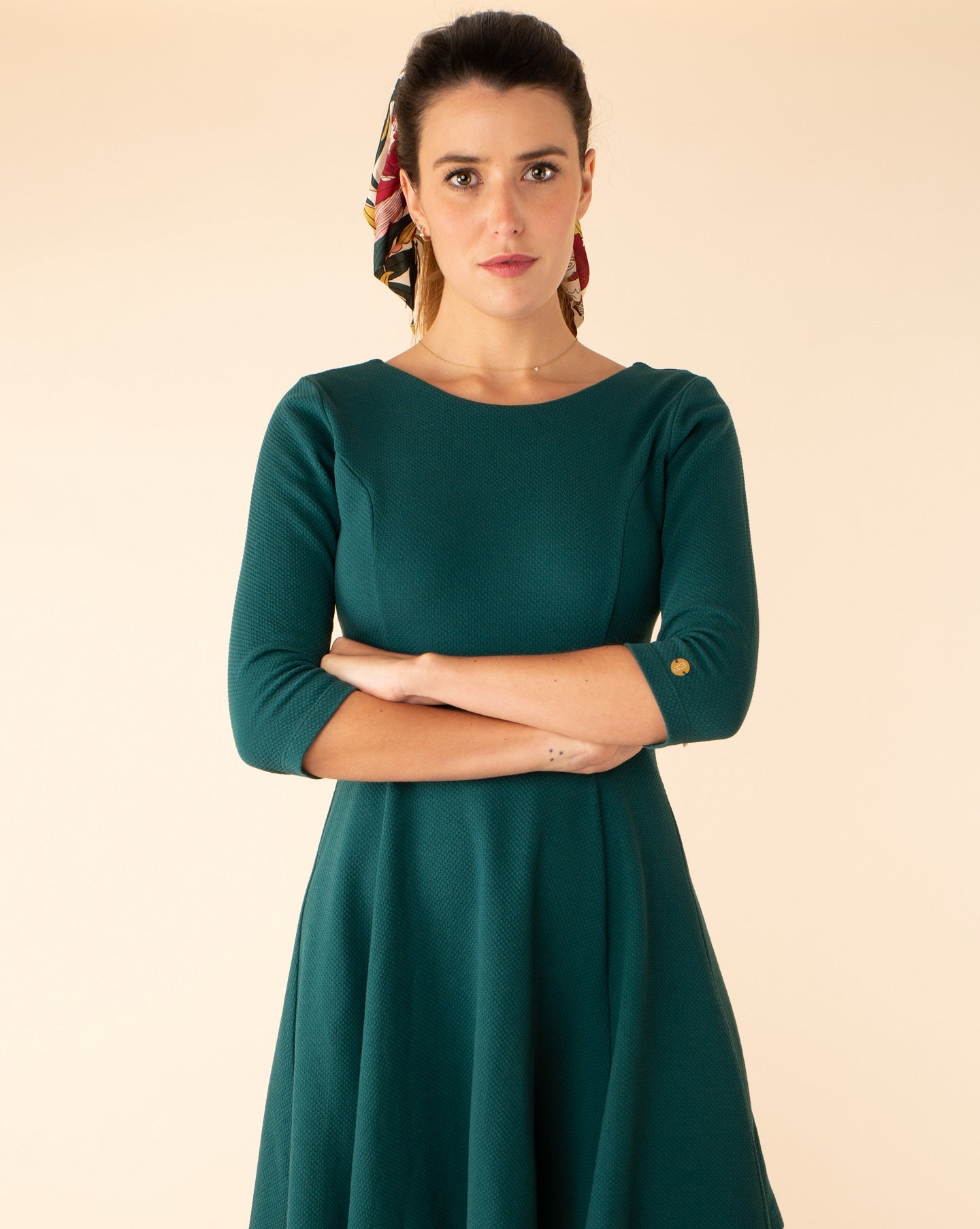 Robe Emeraude en coton bio Emma