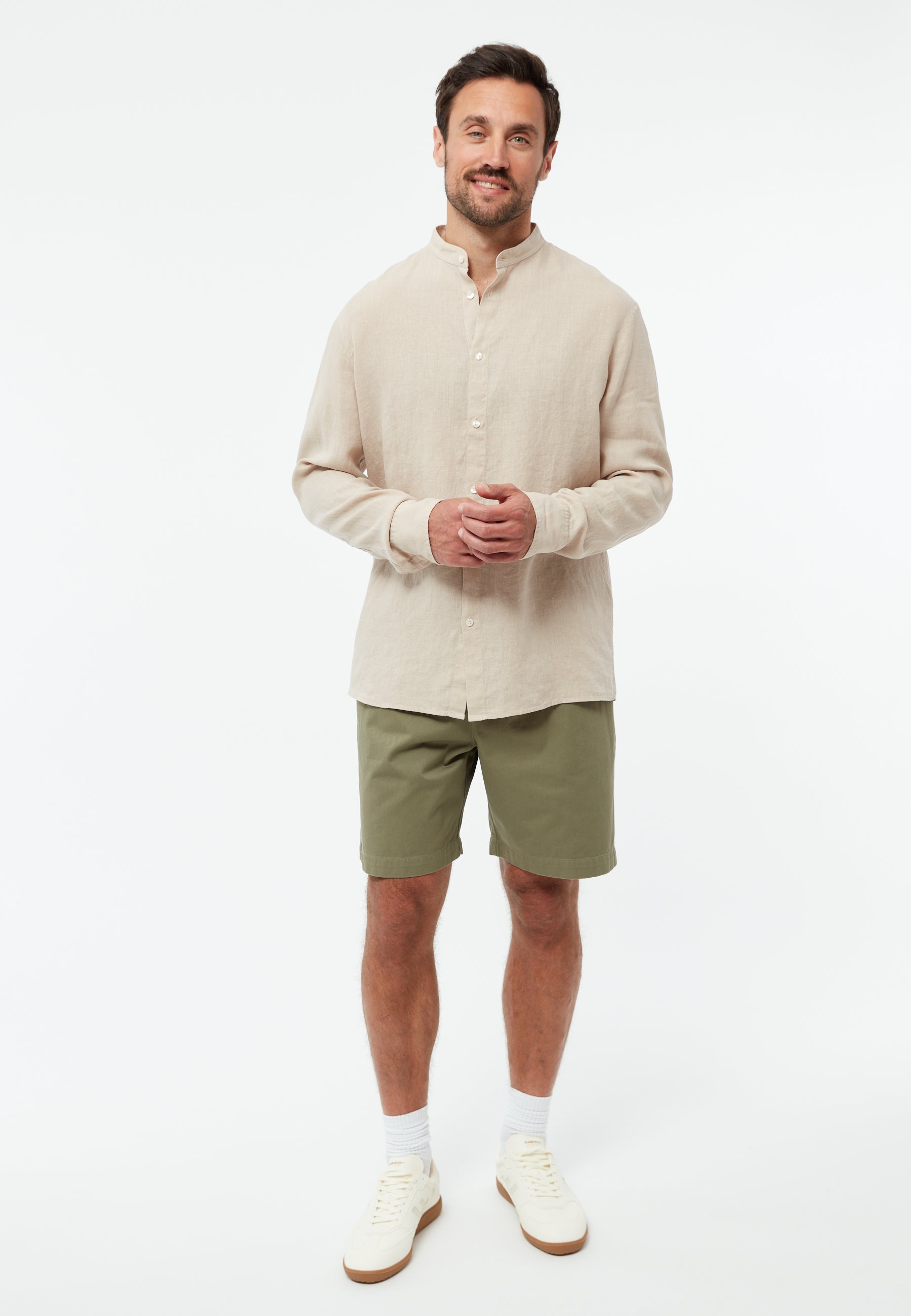 Leinen Hemd Wes Beige