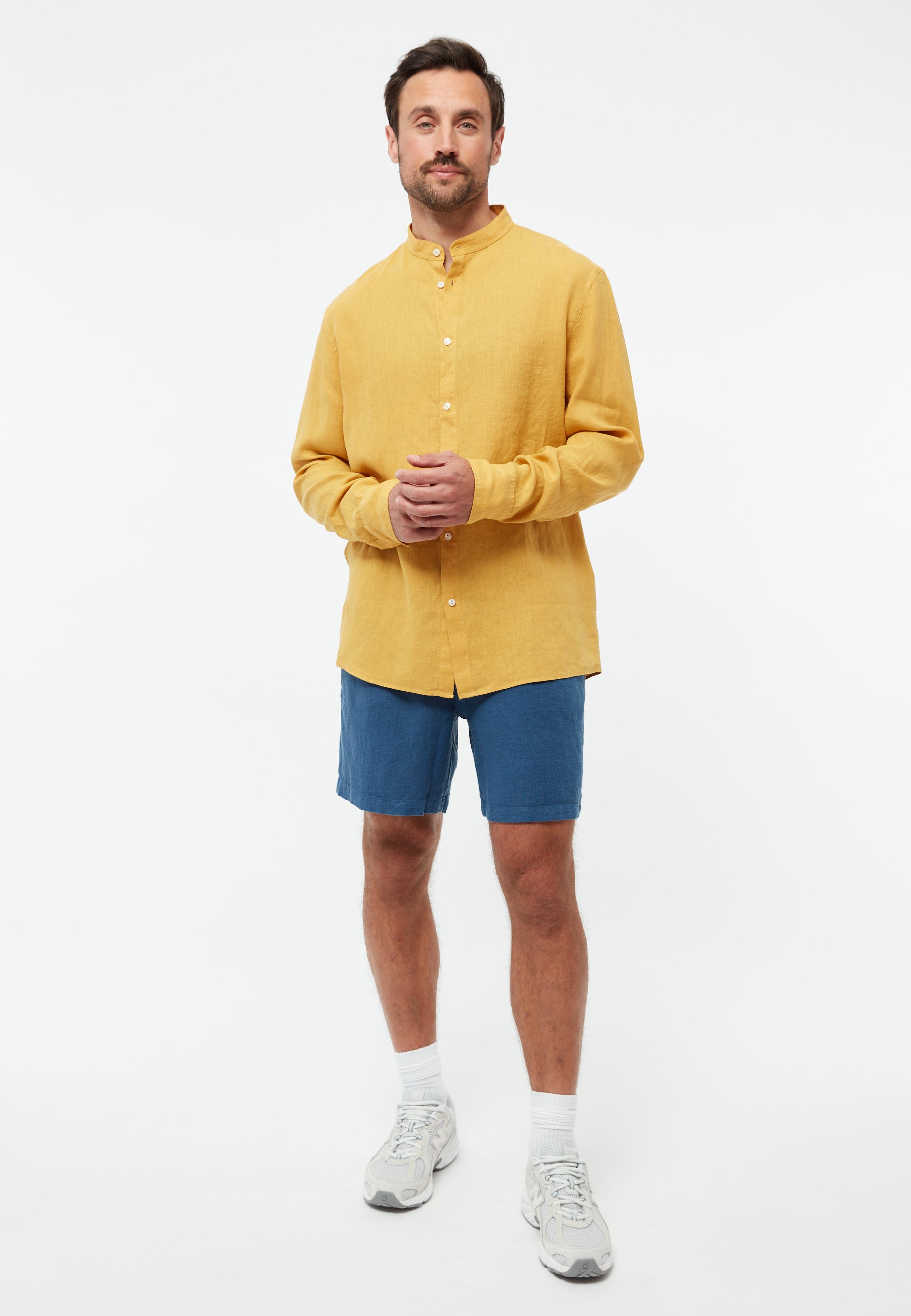 Linen Shirt Wes Faded Gold