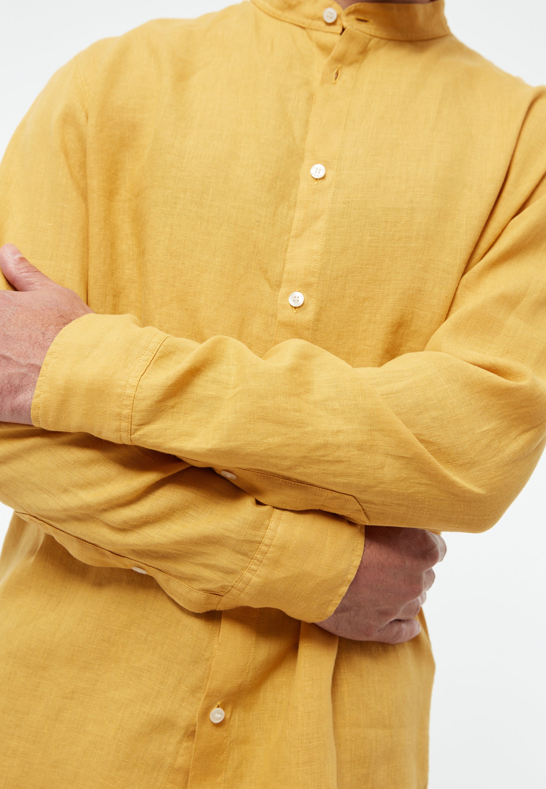 Linen Shirt Wes Faded Gold