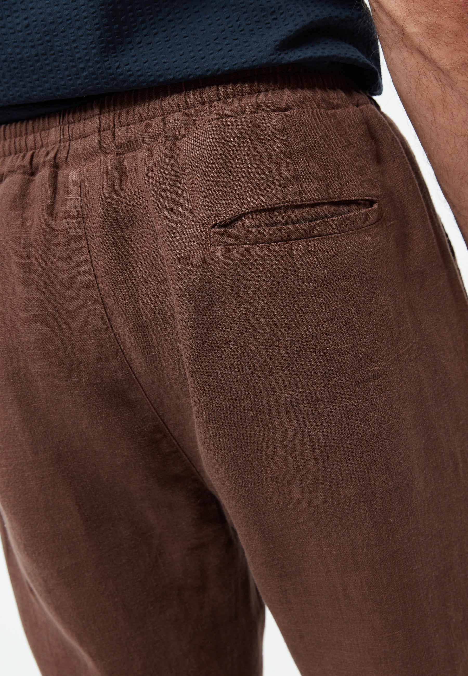 Linen Trousers Eric Chocolate