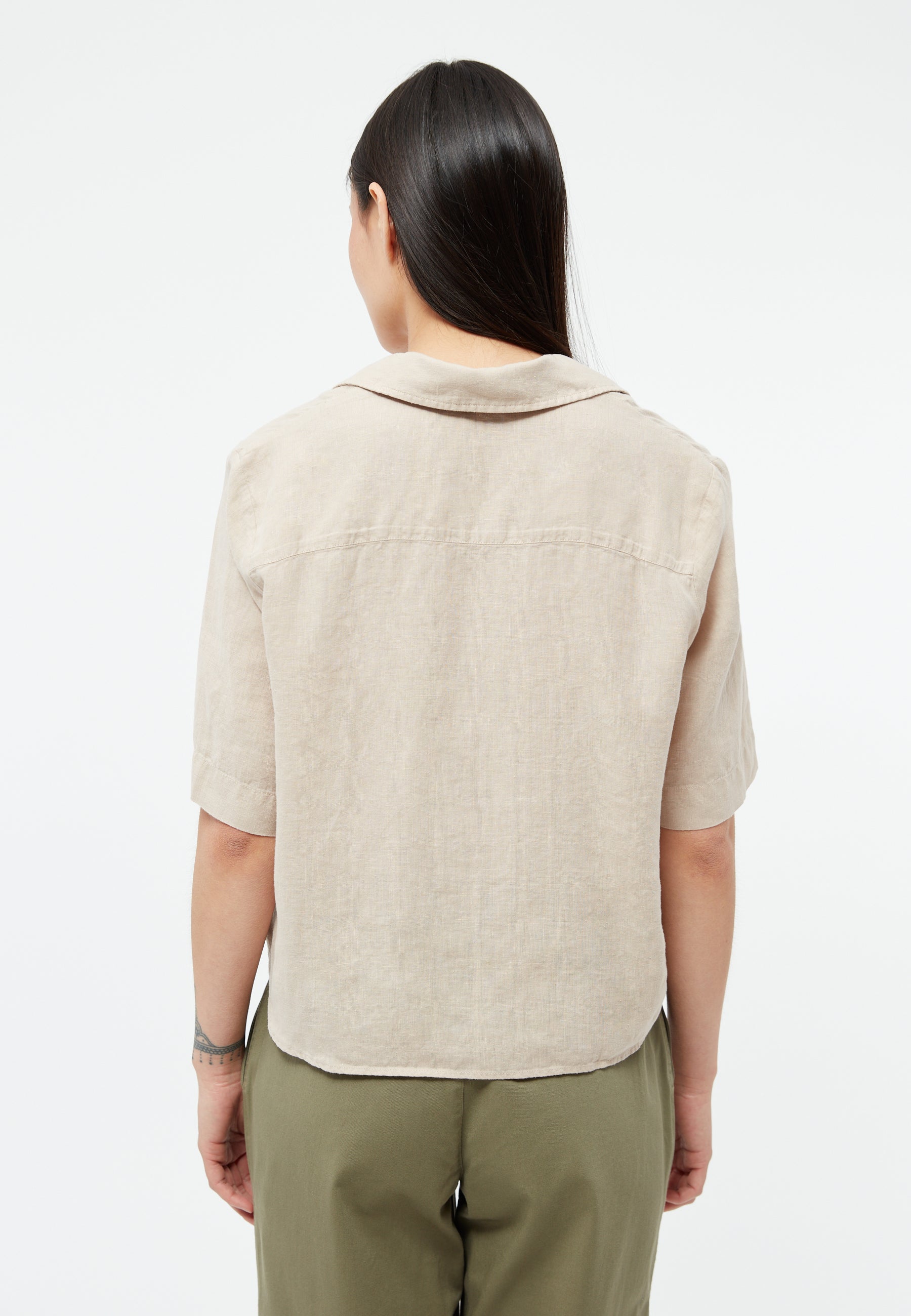 Leinenhemd Carol Beige