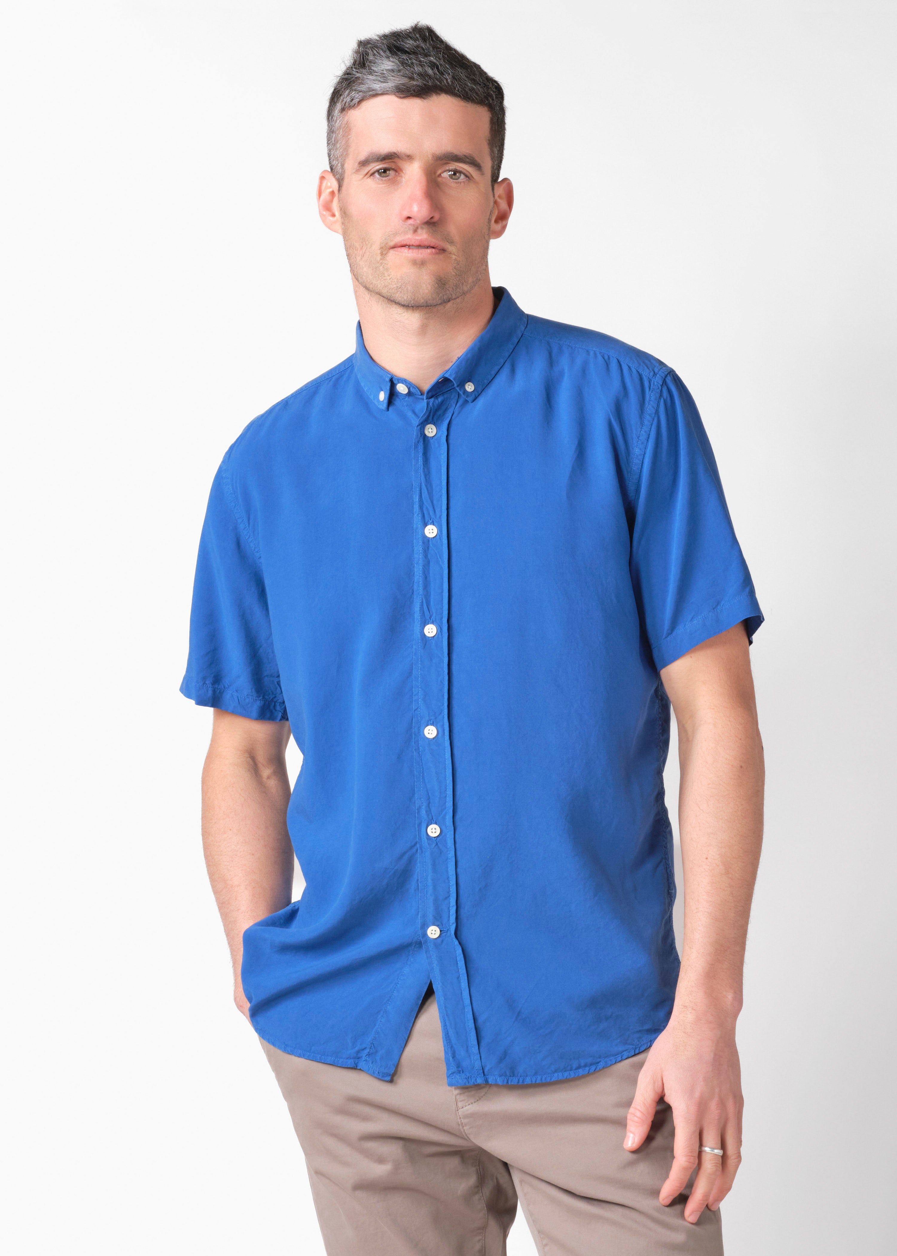 Short Sleeve Shirt Mikkel Surf Blue
