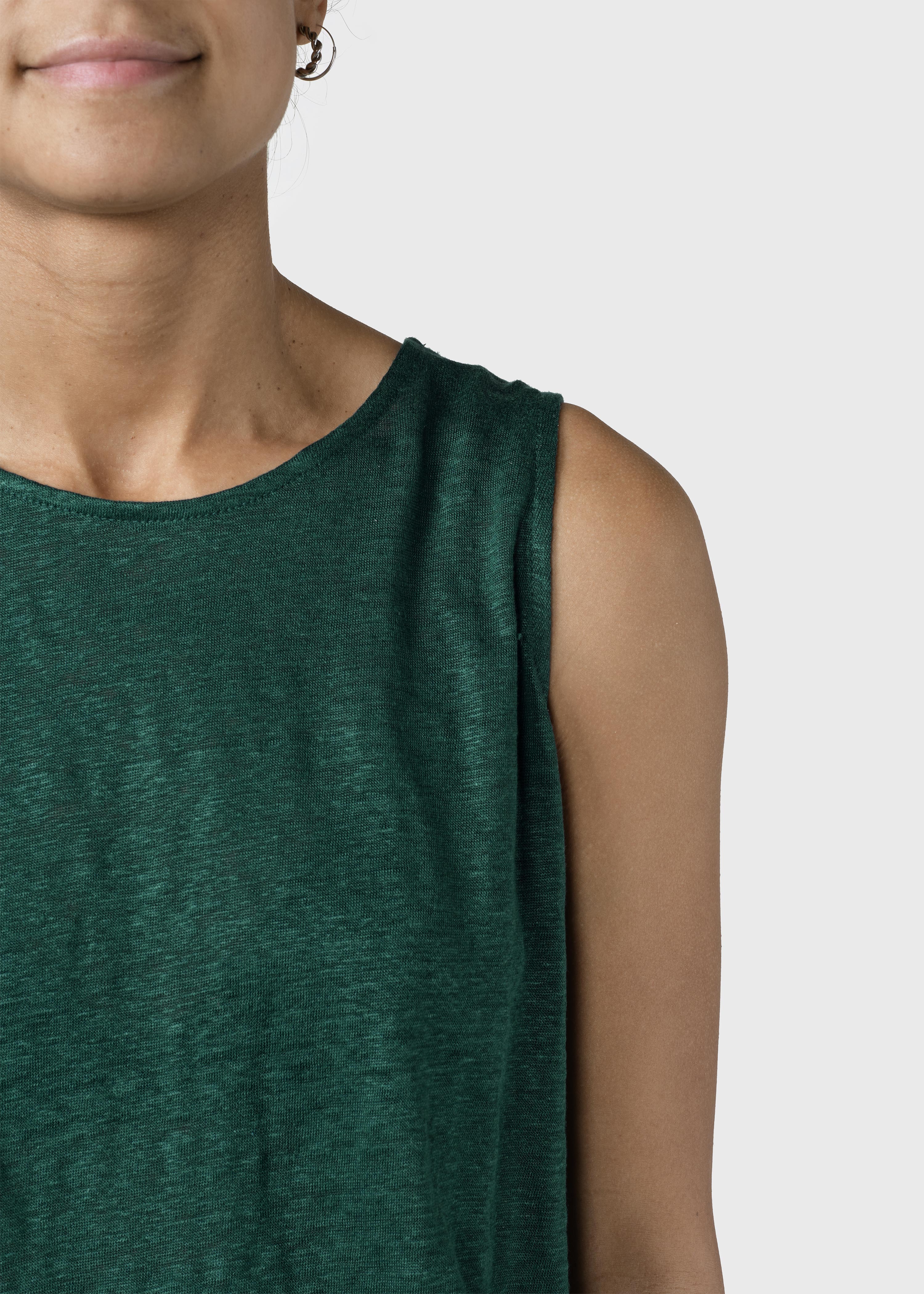 Linen Tanktop Dee Moss Green