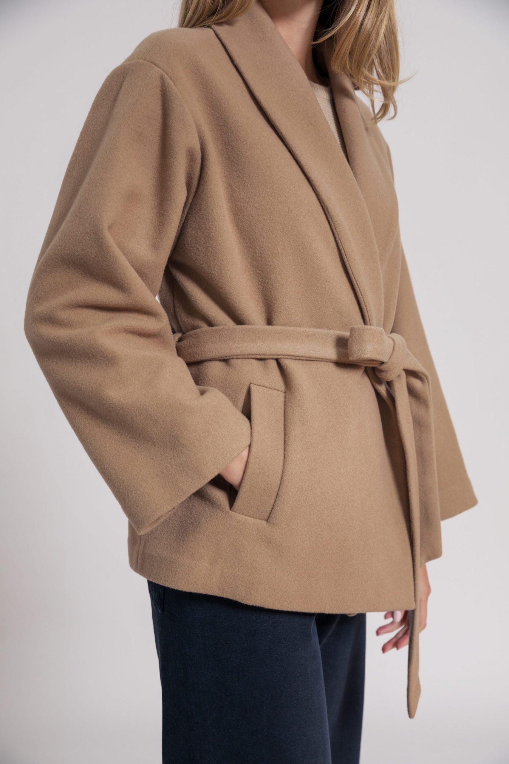 Manteau Femme kimono GINKO beige