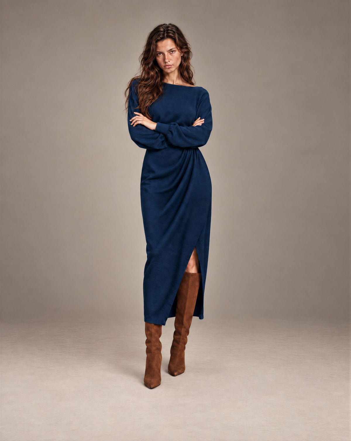 Long Dress Gwen Blue