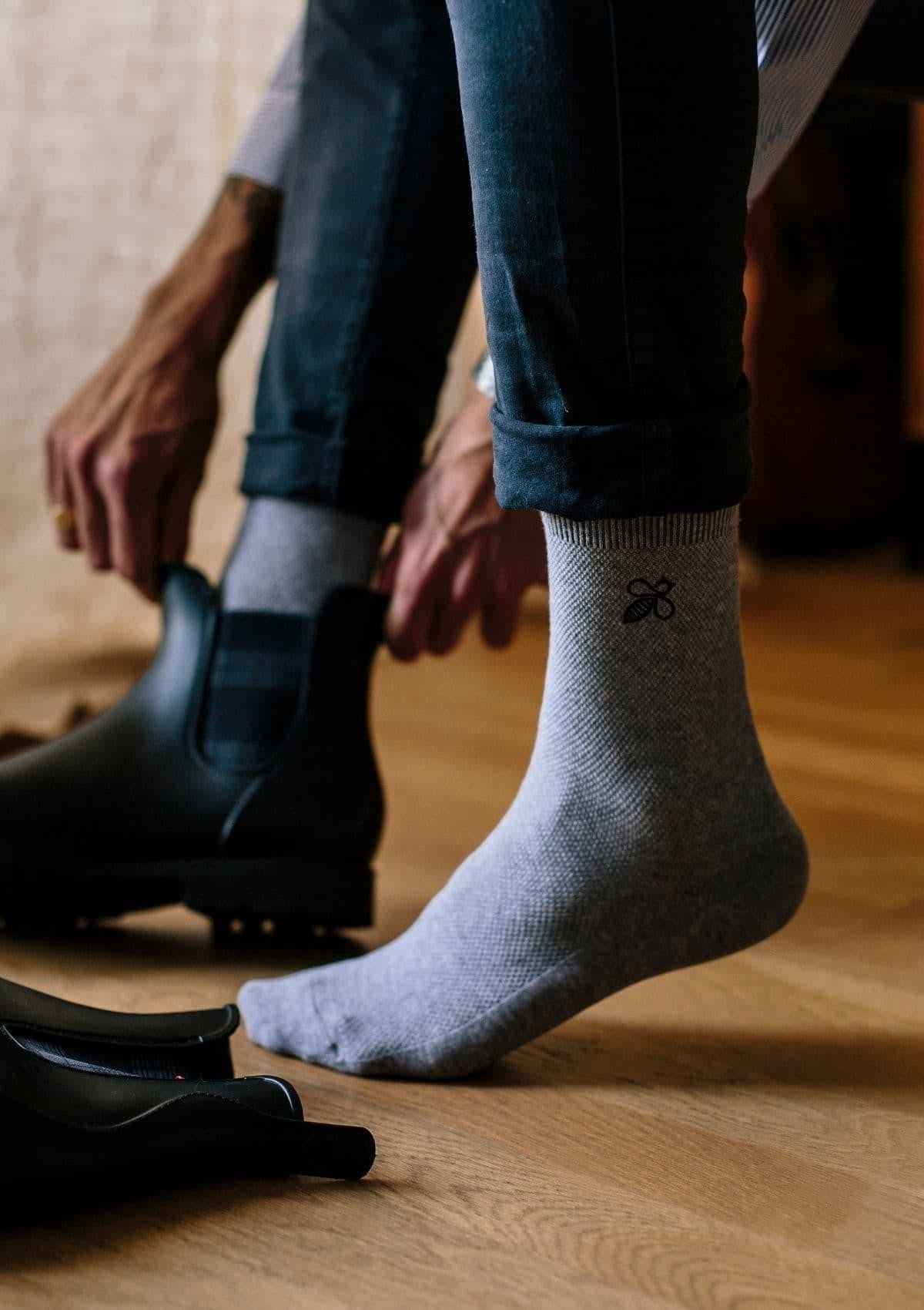 Coffret Chaussettes Gris Vert Marine