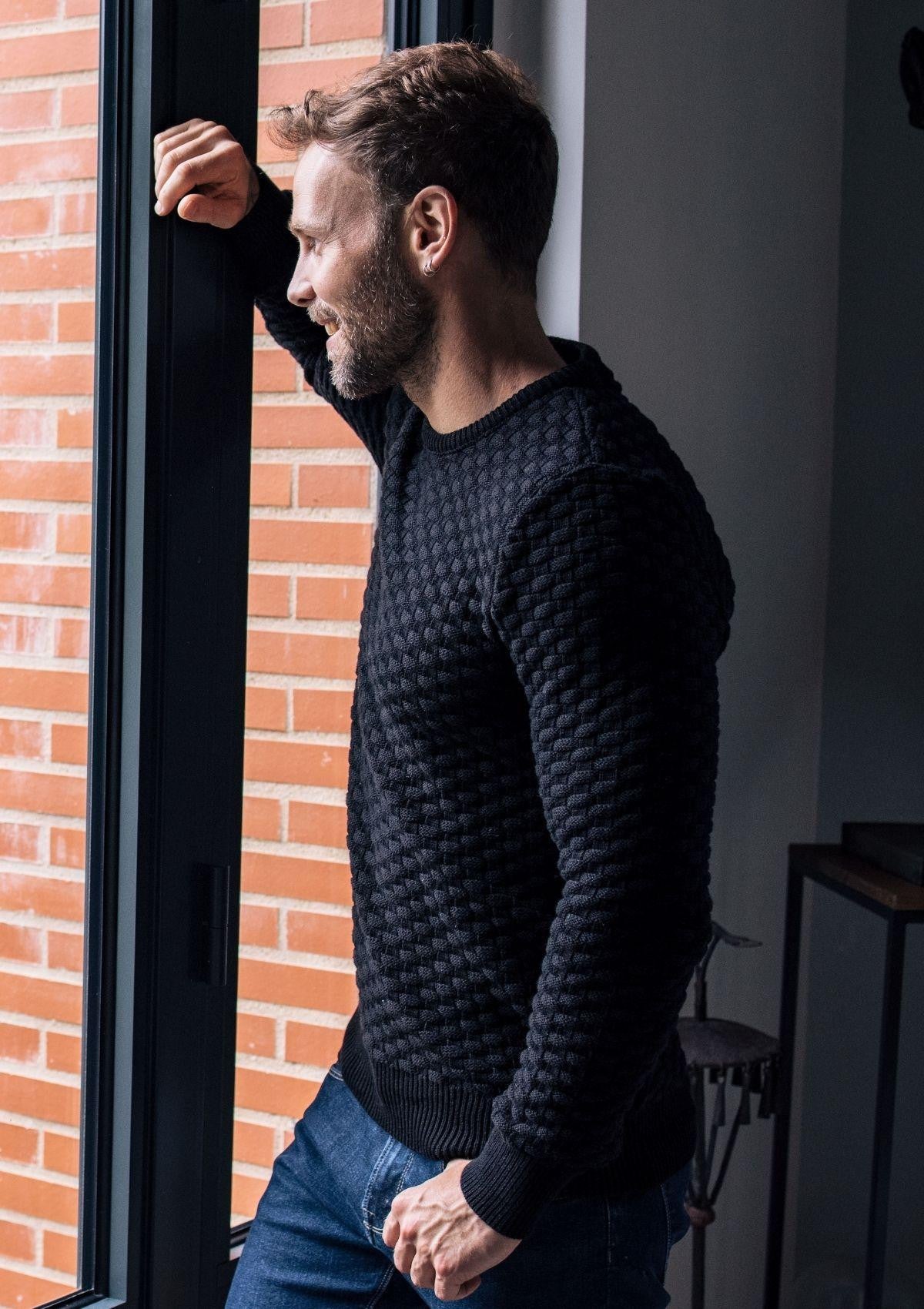 Pull Damier Noir 