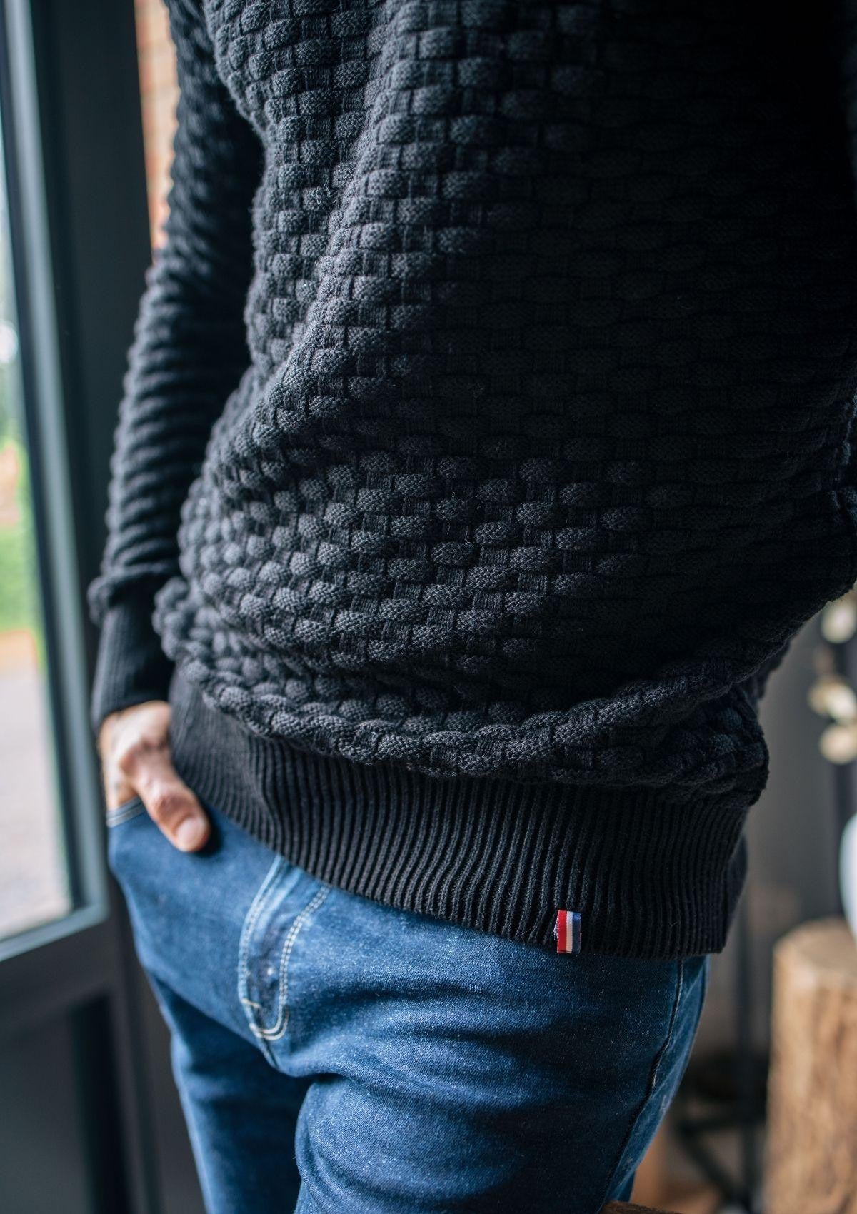 Pull Damier Noir 