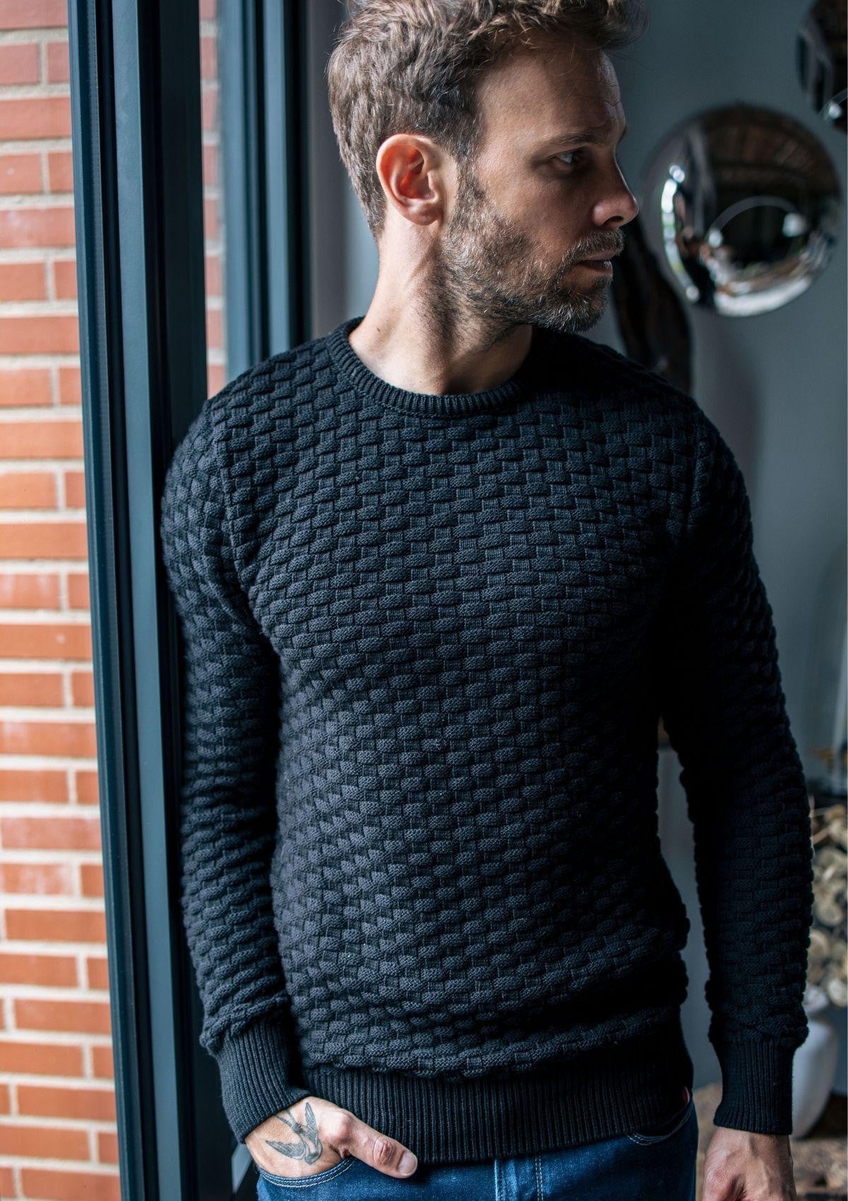 Pull Damier Noir 