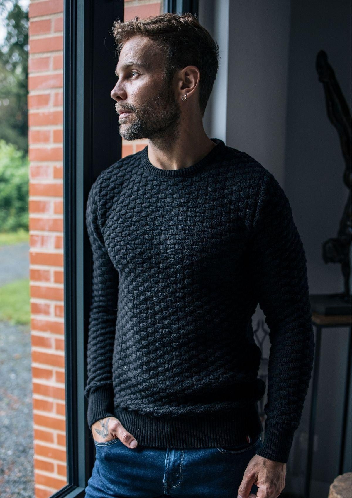 Pull Damier Noir
