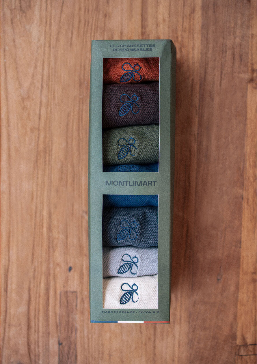 Semainier Chaussettes hommes multicolores