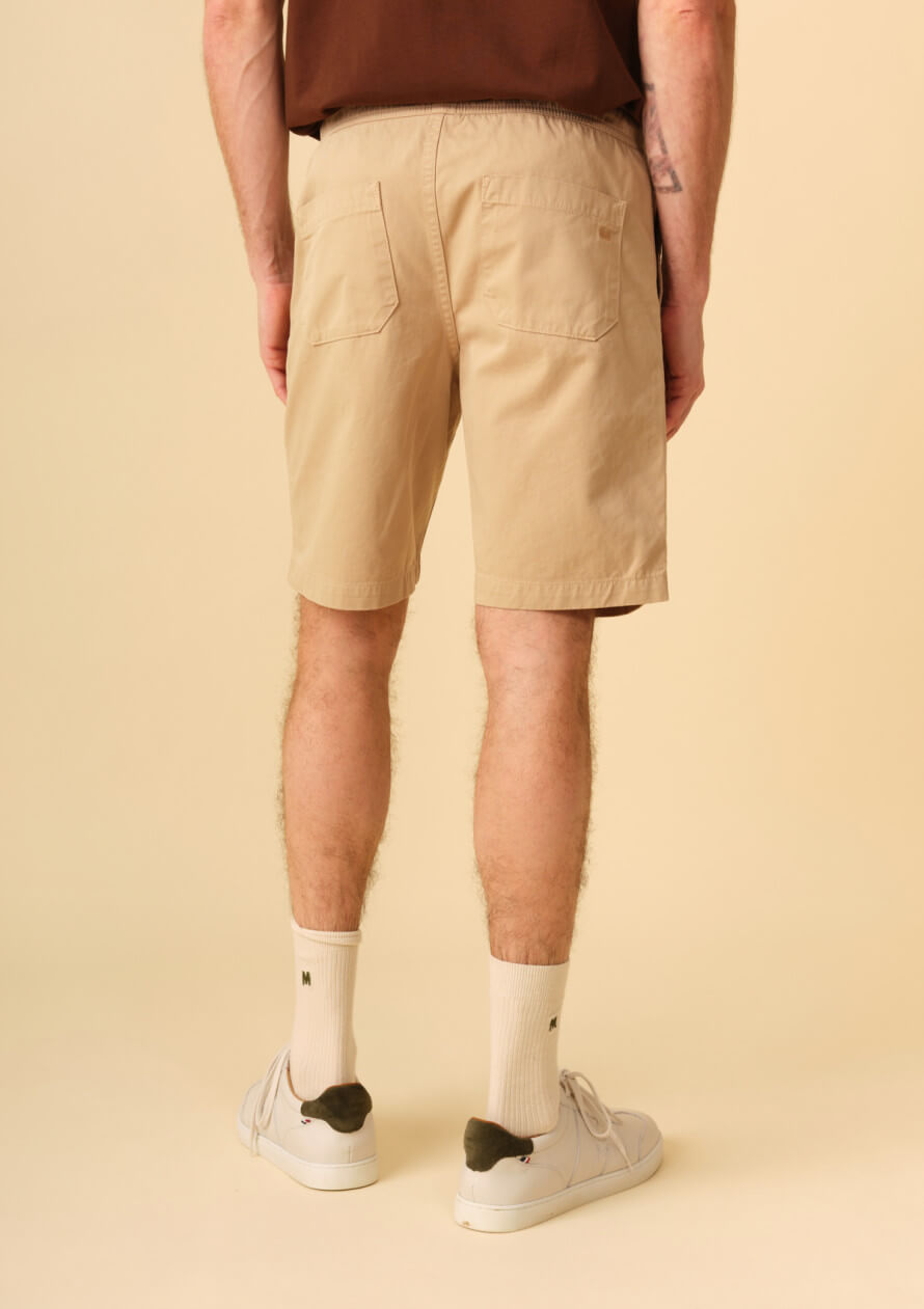 Maël Beige Bermuda Shorts