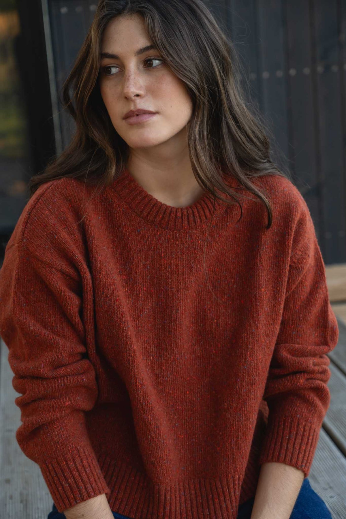 Oversized Sweater Claudia Brick