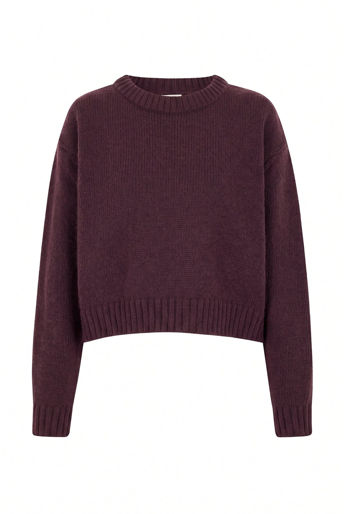 Cropped Sweater Claudia Eggplant
