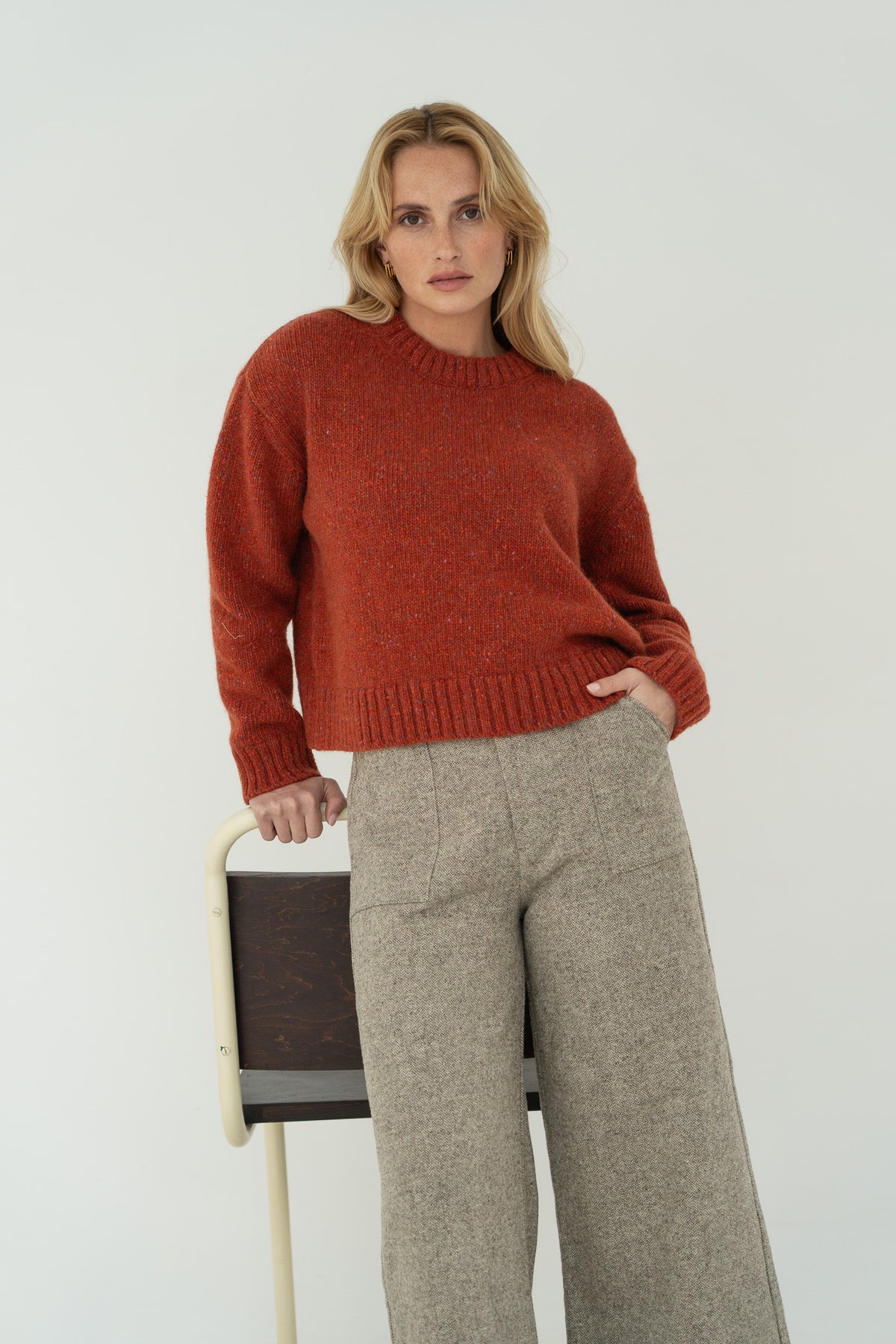 Oversized Sweater Claudia Brick