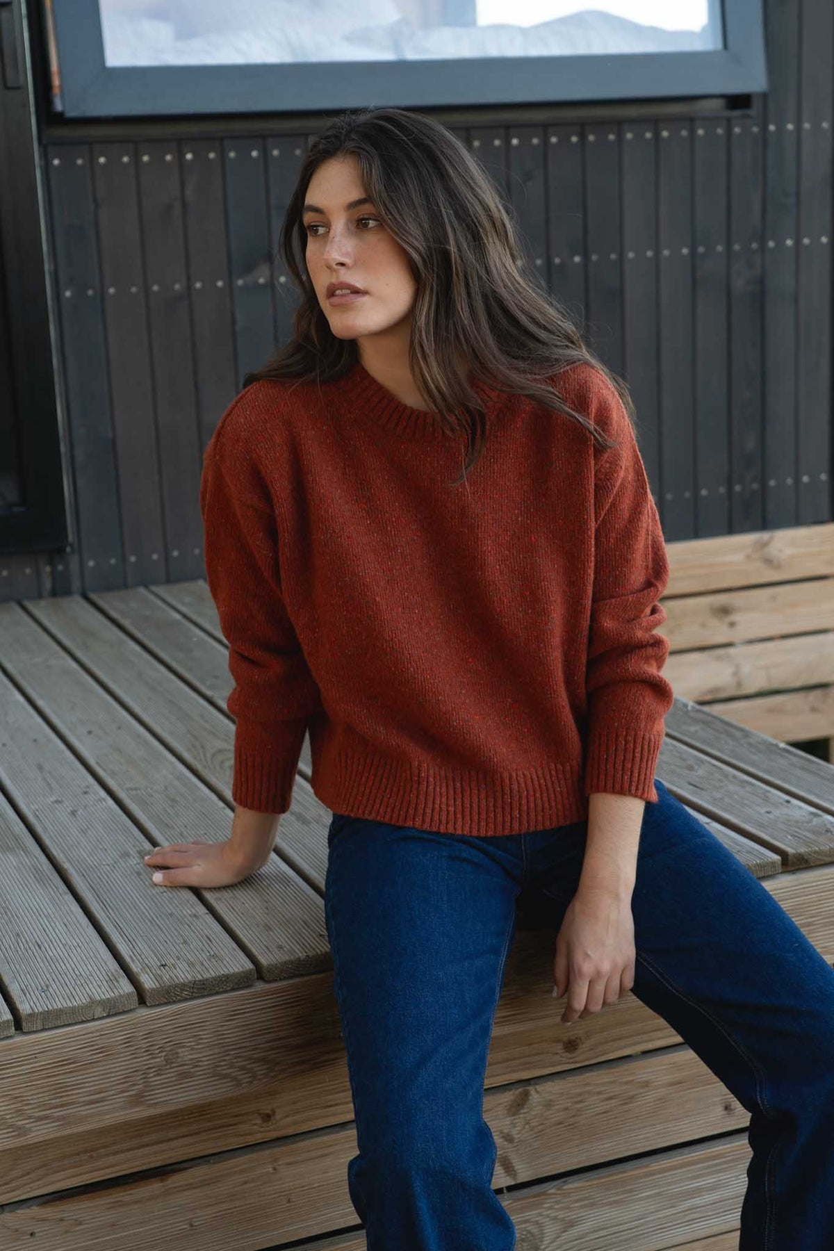 Oversized Sweater Claudia Brick