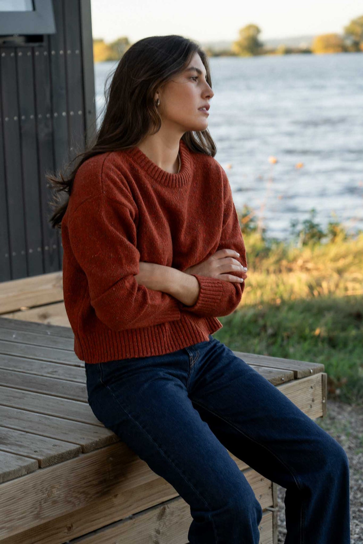 Oversized Sweater Claudia Brick