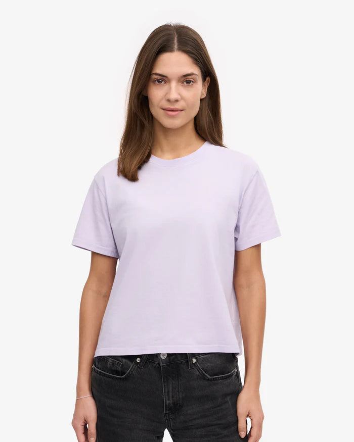 T-Shirt Boxy Crop Lavande